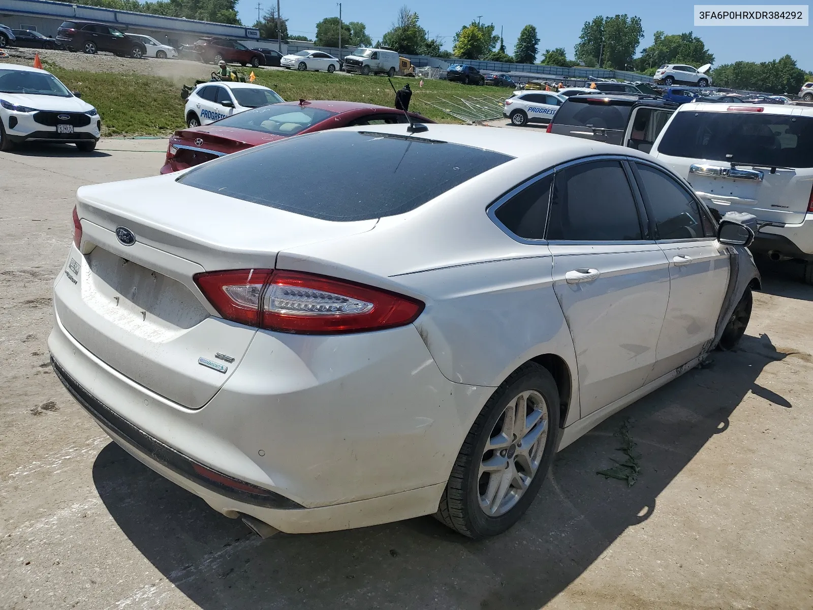 2013 Ford Fusion Se VIN: 3FA6P0HRXDR384292 Lot: 58306824