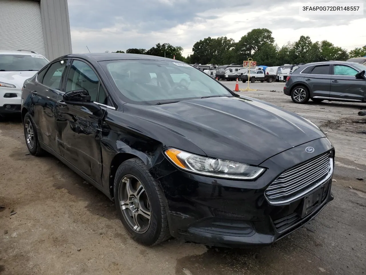 2013 Ford Fusion S VIN: 3FA6P0G72DR148557 Lot: 58756713