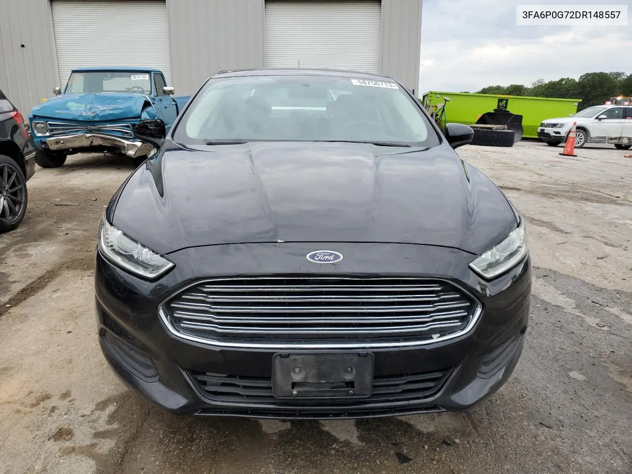 2013 Ford Fusion S VIN: 3FA6P0G72DR148557 Lot: 58756713