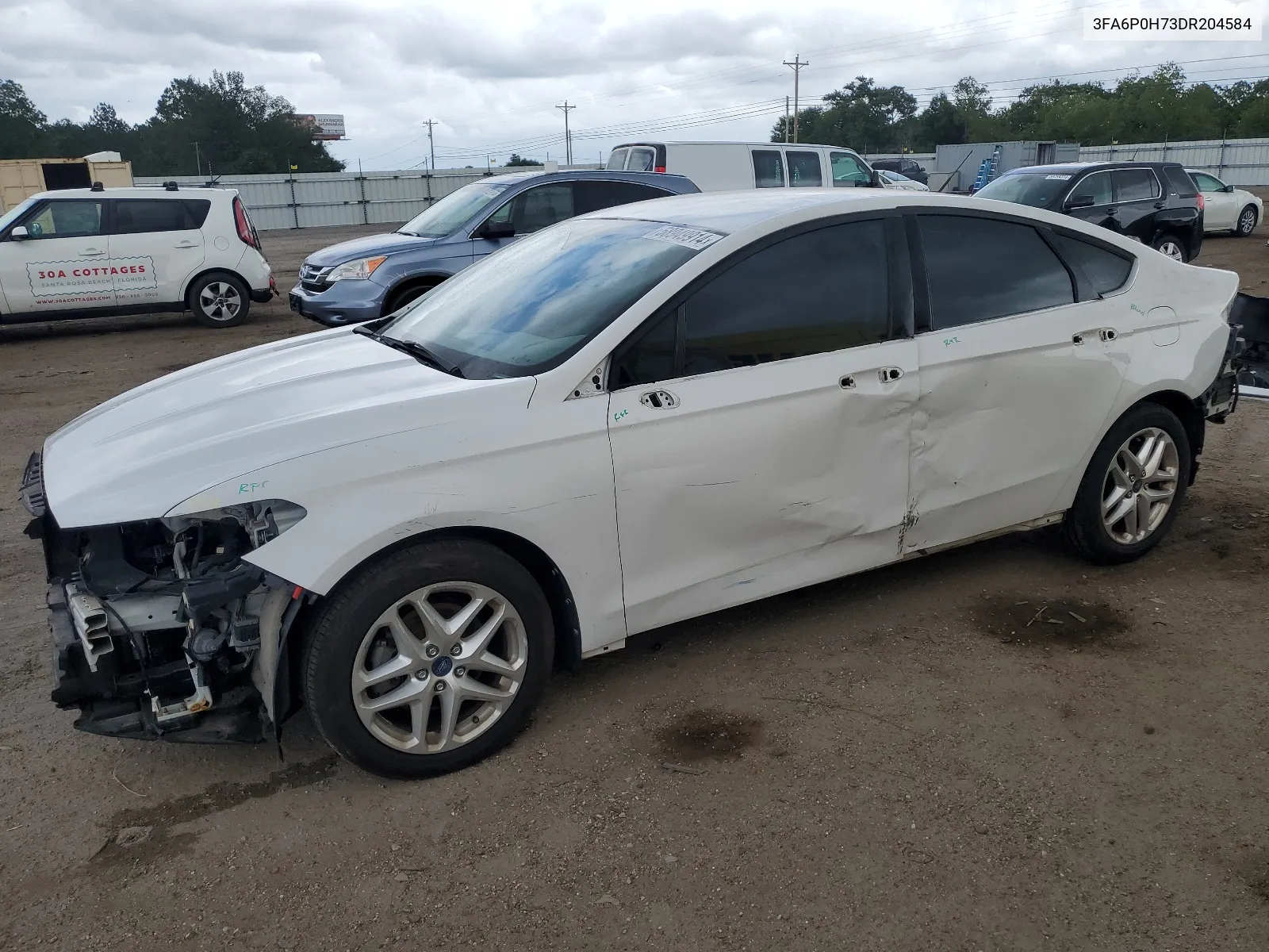 2013 Ford Fusion Se VIN: 3FA6P0H73DR204584 Lot: 58949914