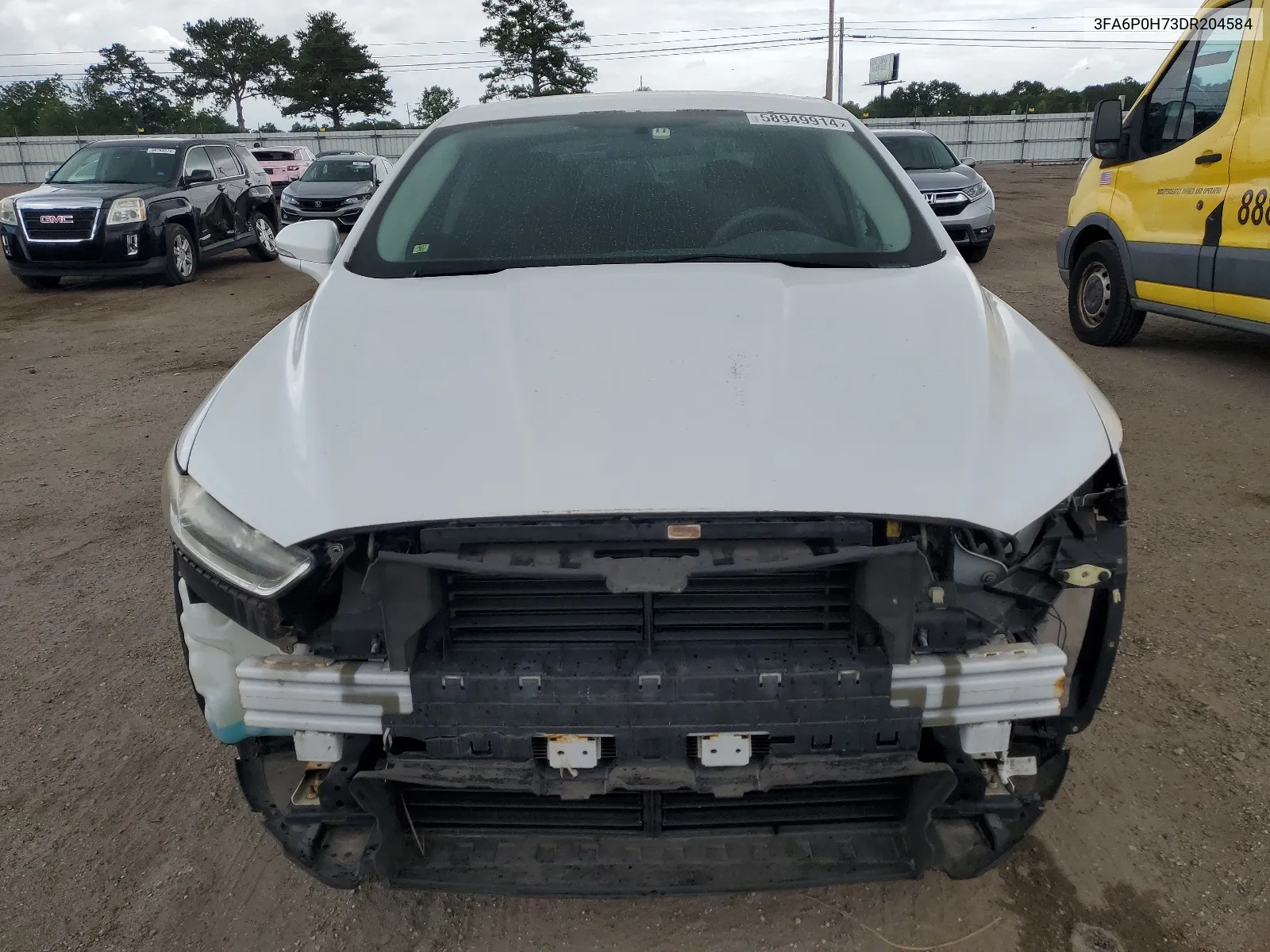 2013 Ford Fusion Se VIN: 3FA6P0H73DR204584 Lot: 58949914