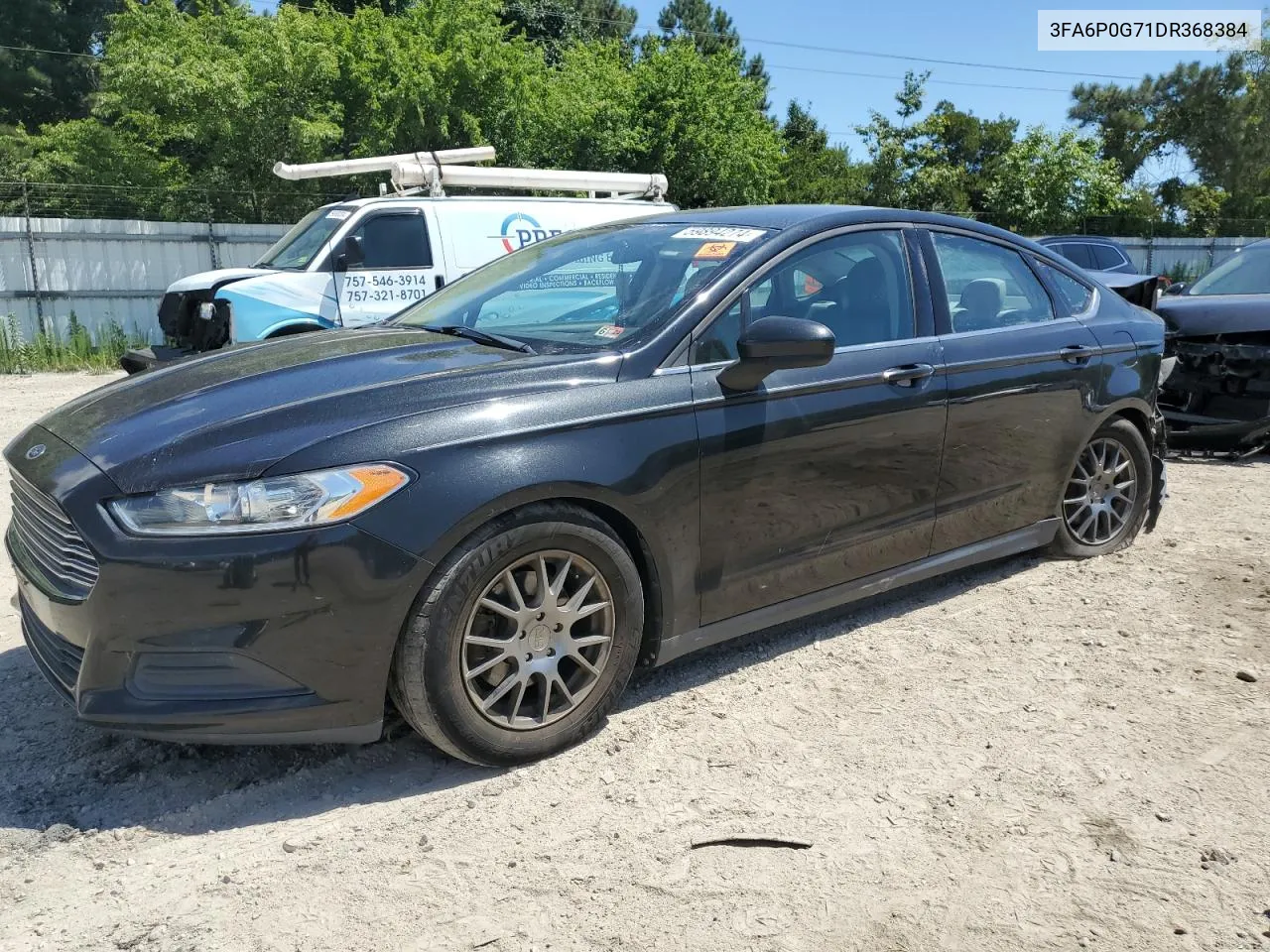 2013 Ford Fusion S VIN: 3FA6P0G71DR368384 Lot: 59894274