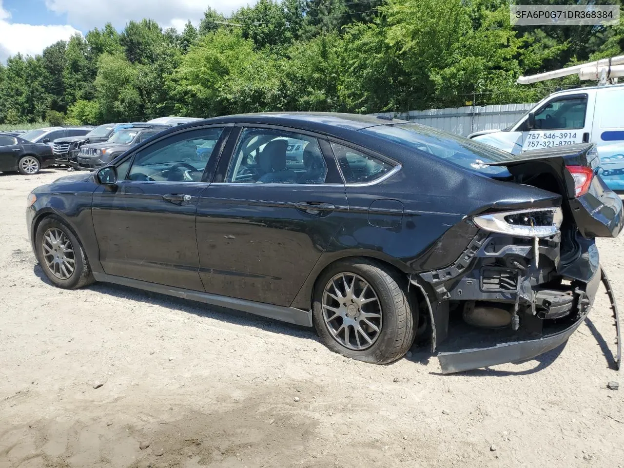 2013 Ford Fusion S VIN: 3FA6P0G71DR368384 Lot: 59894274