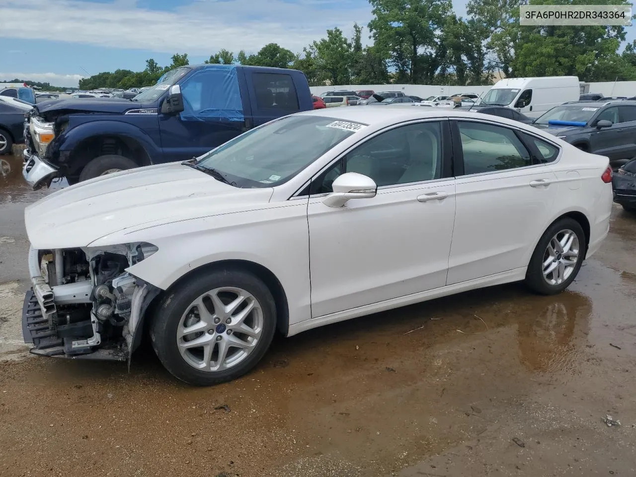 2013 Ford Fusion Se VIN: 3FA6P0HR2DR343364 Lot: 60413524