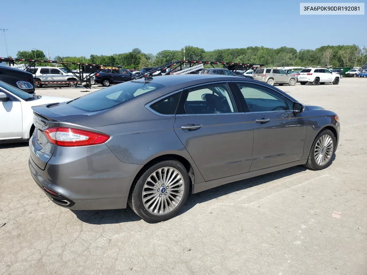 2013 Ford Fusion Titanium VIN: 3FA6P0K90DR192081 Lot: 61147074