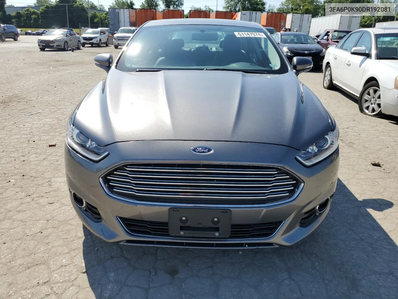 2013 Ford Fusion Titanium VIN: 3FA6P0K90DR192081 Lot: 61147074