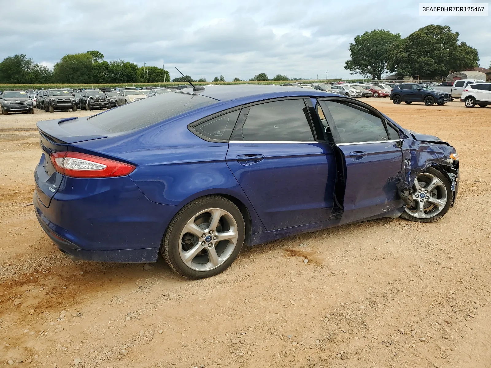 2013 Ford Fusion Se VIN: 3FA6P0HR7DR125467 Lot: 61231384