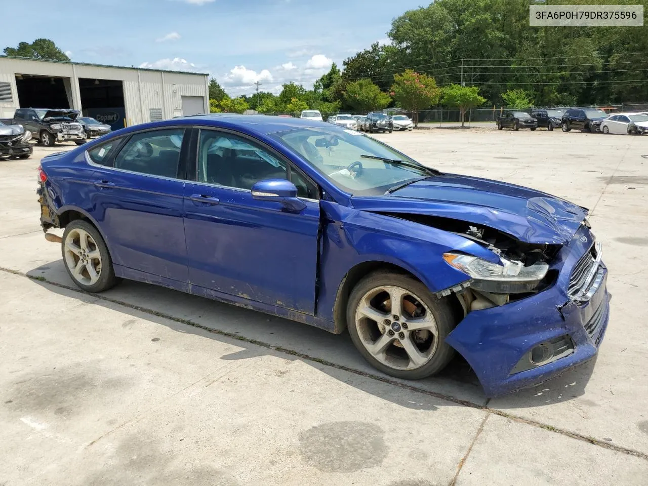 2013 Ford Fusion Se VIN: 3FA6P0H79DR375596 Lot: 61291074