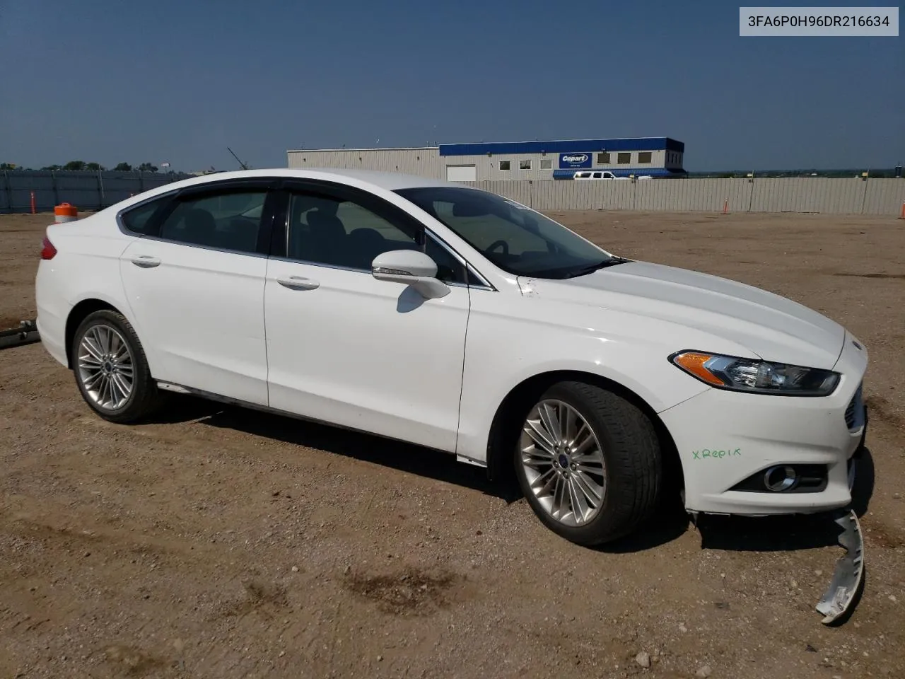 2013 Ford Fusion Se VIN: 3FA6P0H96DR216634 Lot: 62110404