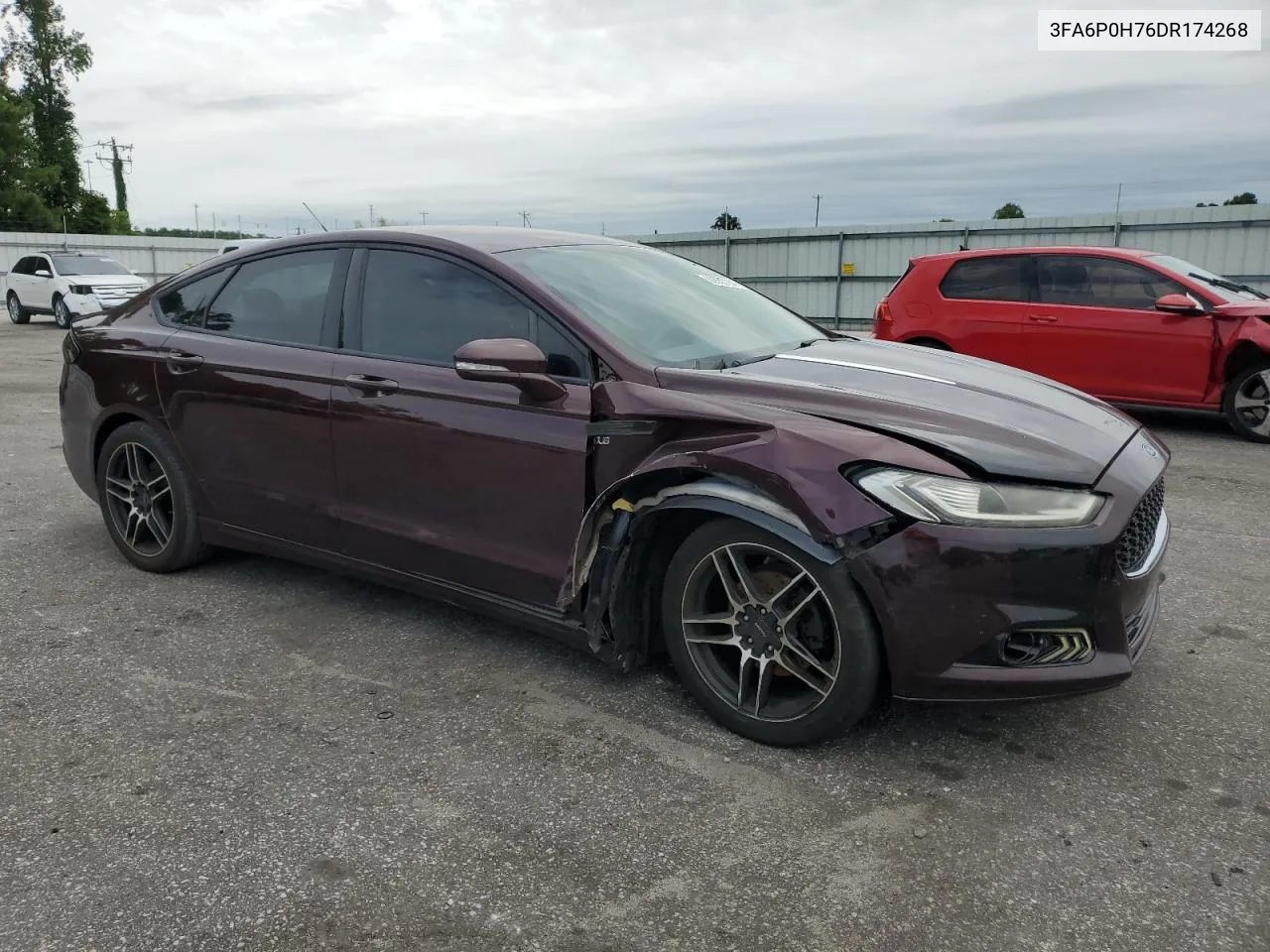 2013 Ford Fusion Se VIN: 3FA6P0H76DR174268 Lot: 62853184