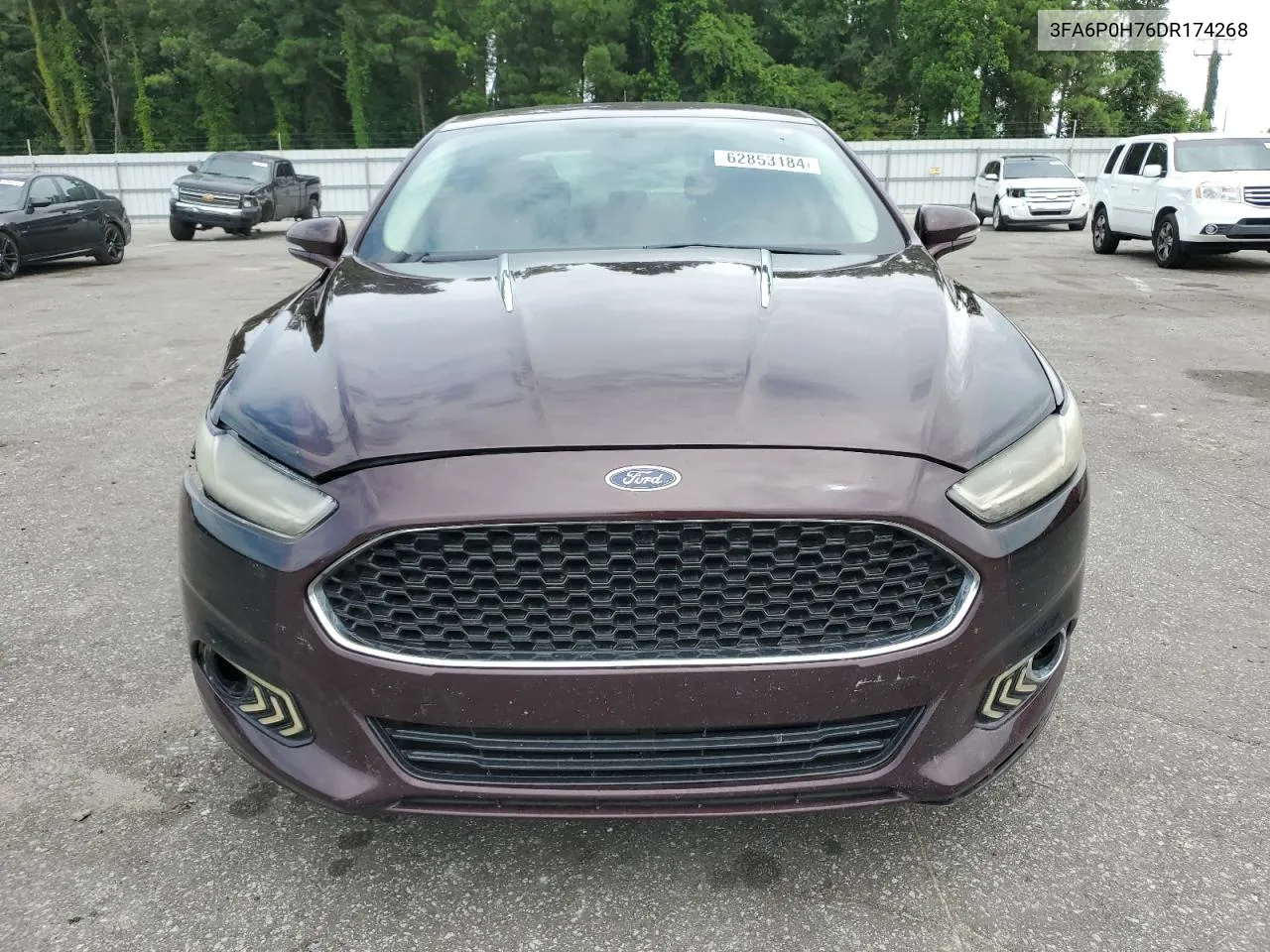 2013 Ford Fusion Se VIN: 3FA6P0H76DR174268 Lot: 62853184