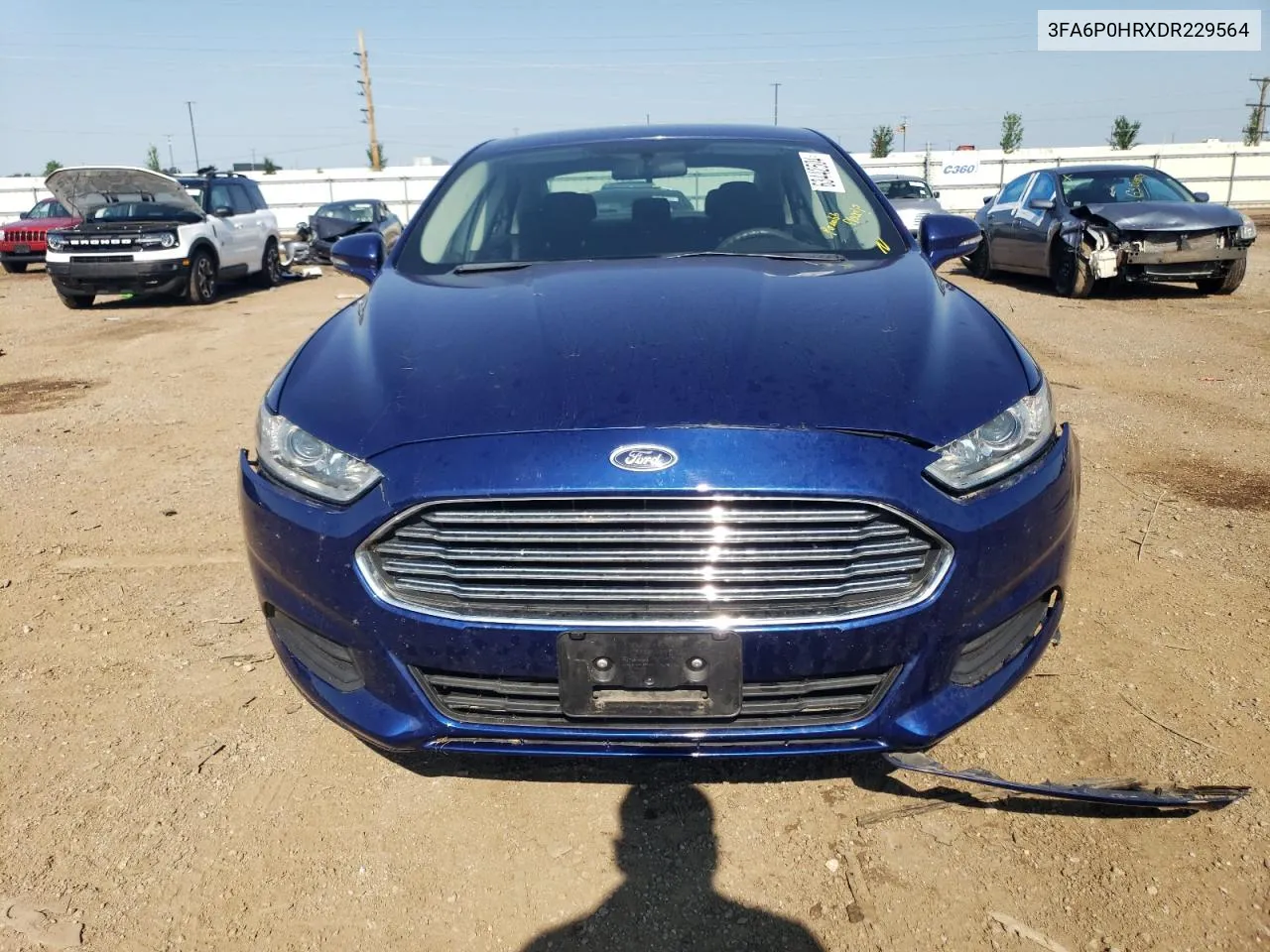 2013 Ford Fusion Se VIN: 3FA6P0HRXDR229564 Lot: 63442504