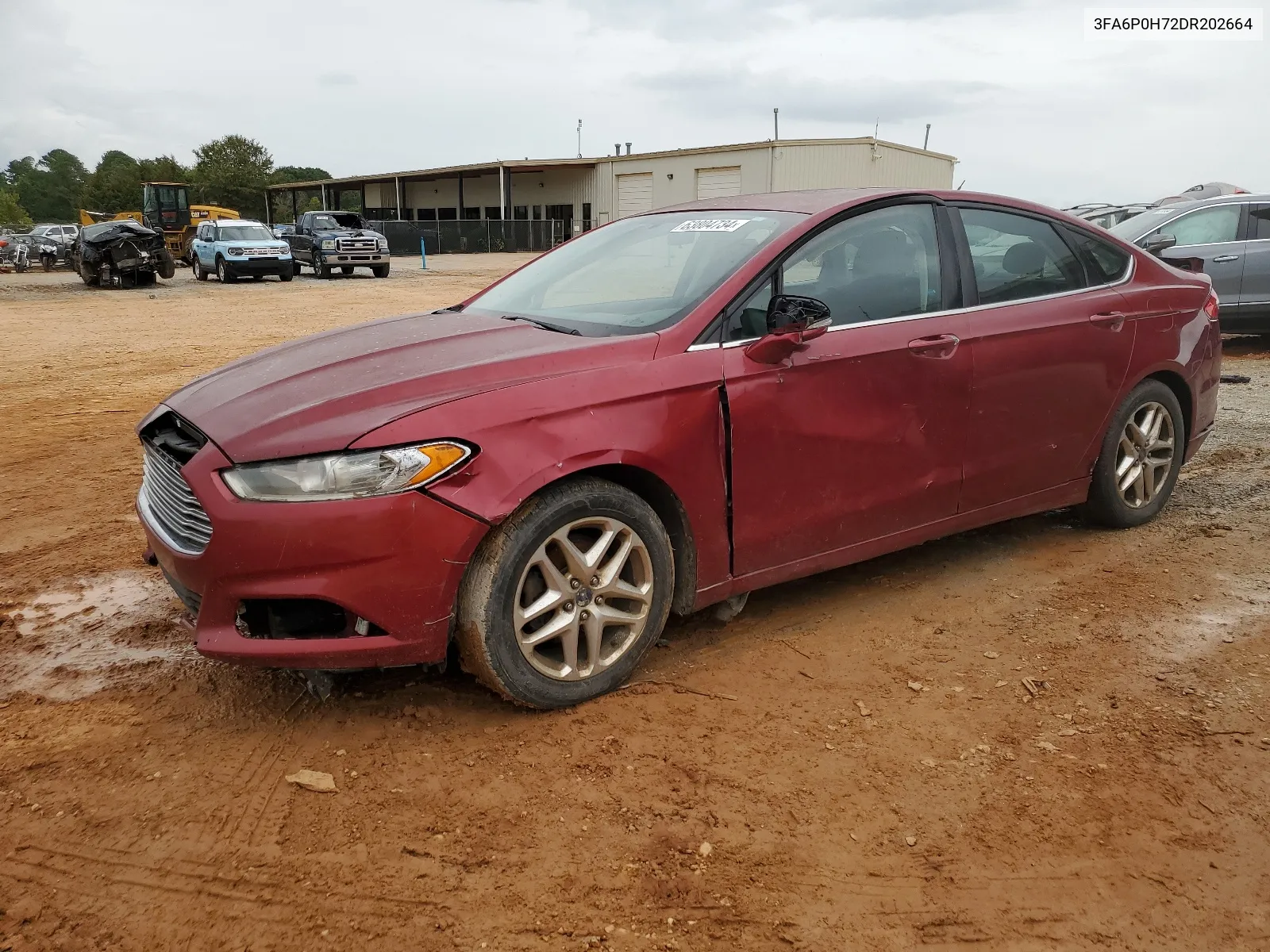 2013 Ford Fusion Se VIN: 3FA6P0H72DR202664 Lot: 63804734