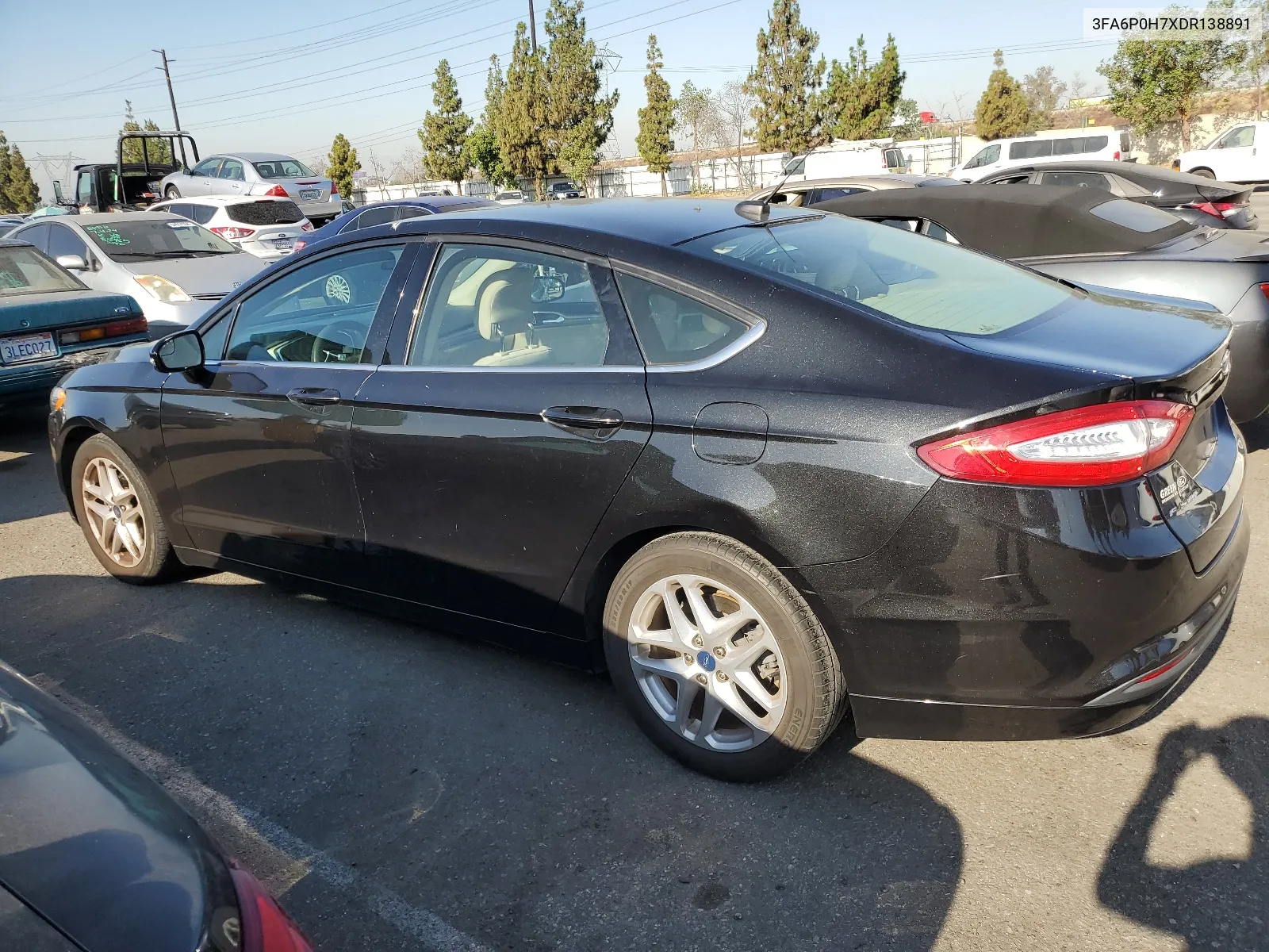 2013 Ford Fusion Se VIN: 3FA6P0H7XDR138891 Lot: 63928224