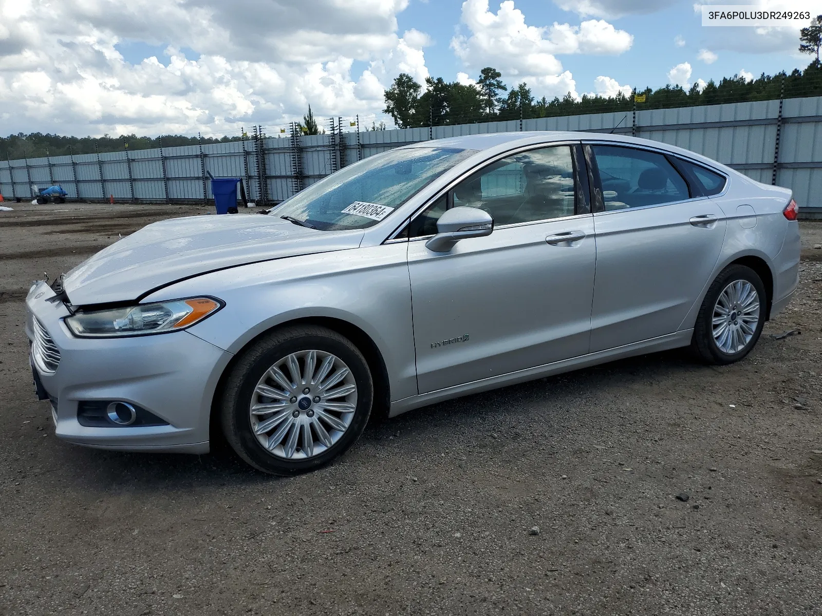 2013 Ford Fusion Se Hybrid VIN: 3FA6P0LU3DR249263 Lot: 64180364