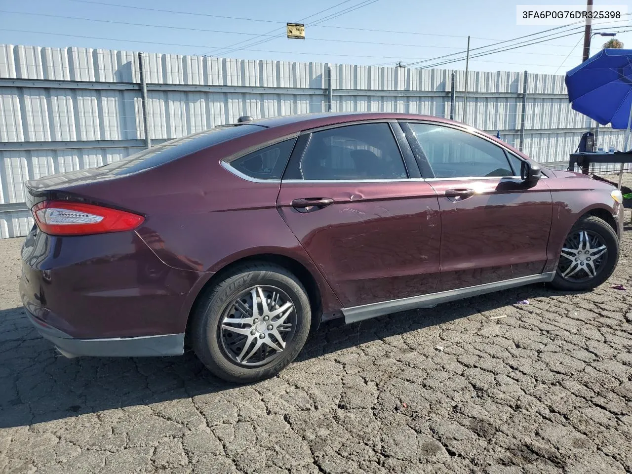 2013 Ford Fusion S VIN: 3FA6P0G76DR325398 Lot: 65051794