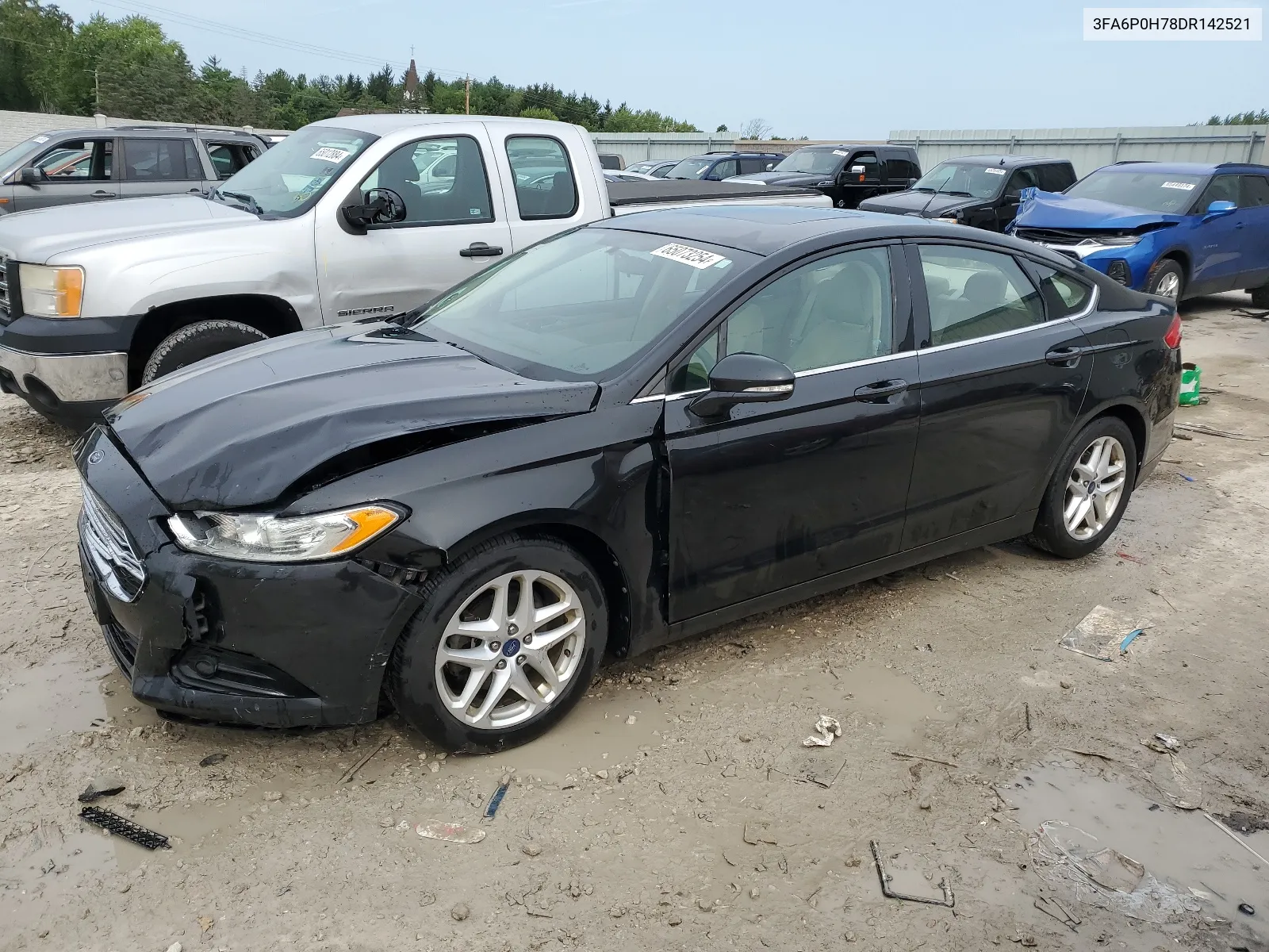 2013 Ford Fusion Se VIN: 3FA6P0H78DR142521 Lot: 65073254