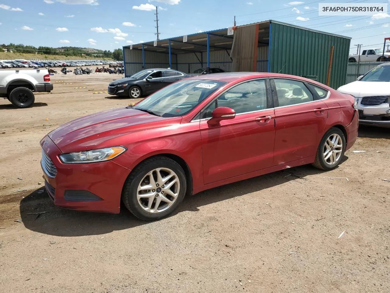 2013 Ford Fusion Se VIN: 3FA6P0H75DR318764 Lot: 66237354