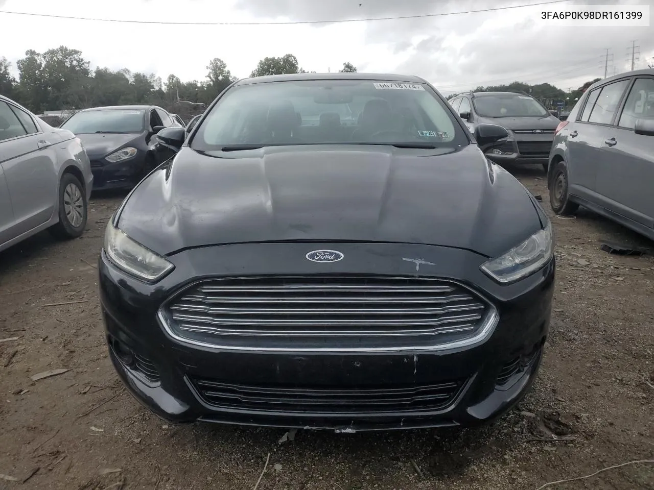 2013 Ford Fusion Titanium VIN: 3FA6P0K98DR161399 Lot: 66718174