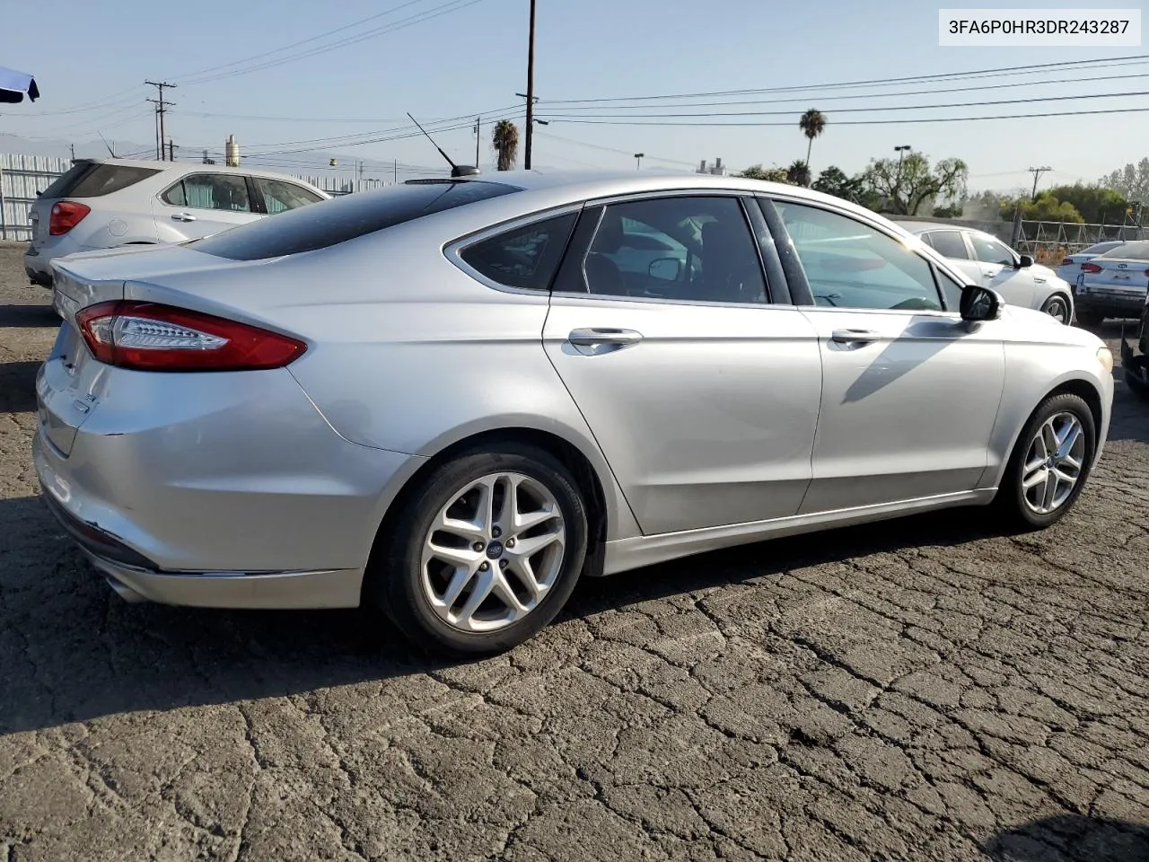 2013 Ford Fusion Se VIN: 3FA6P0HR3DR243287 Lot: 66752174