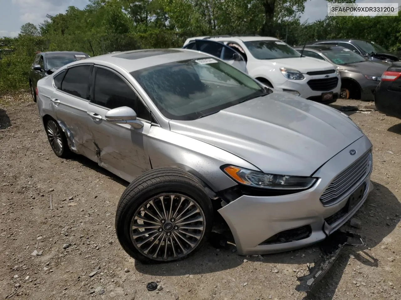 2013 Ford Fusion Titanium VIN: 3FA6P0K9XDR331200 Lot: 66984344