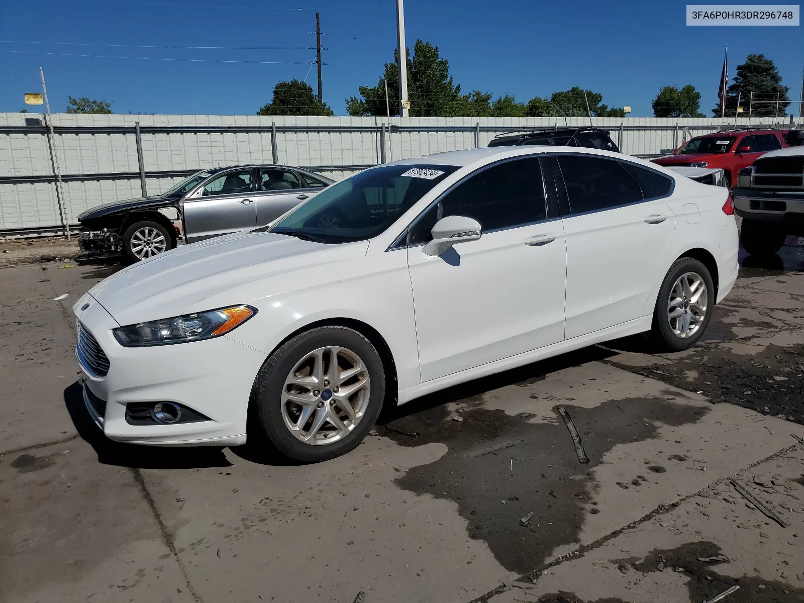 2013 Ford Fusion Se VIN: 3FA6P0HR3DR296748 Lot: 67903434