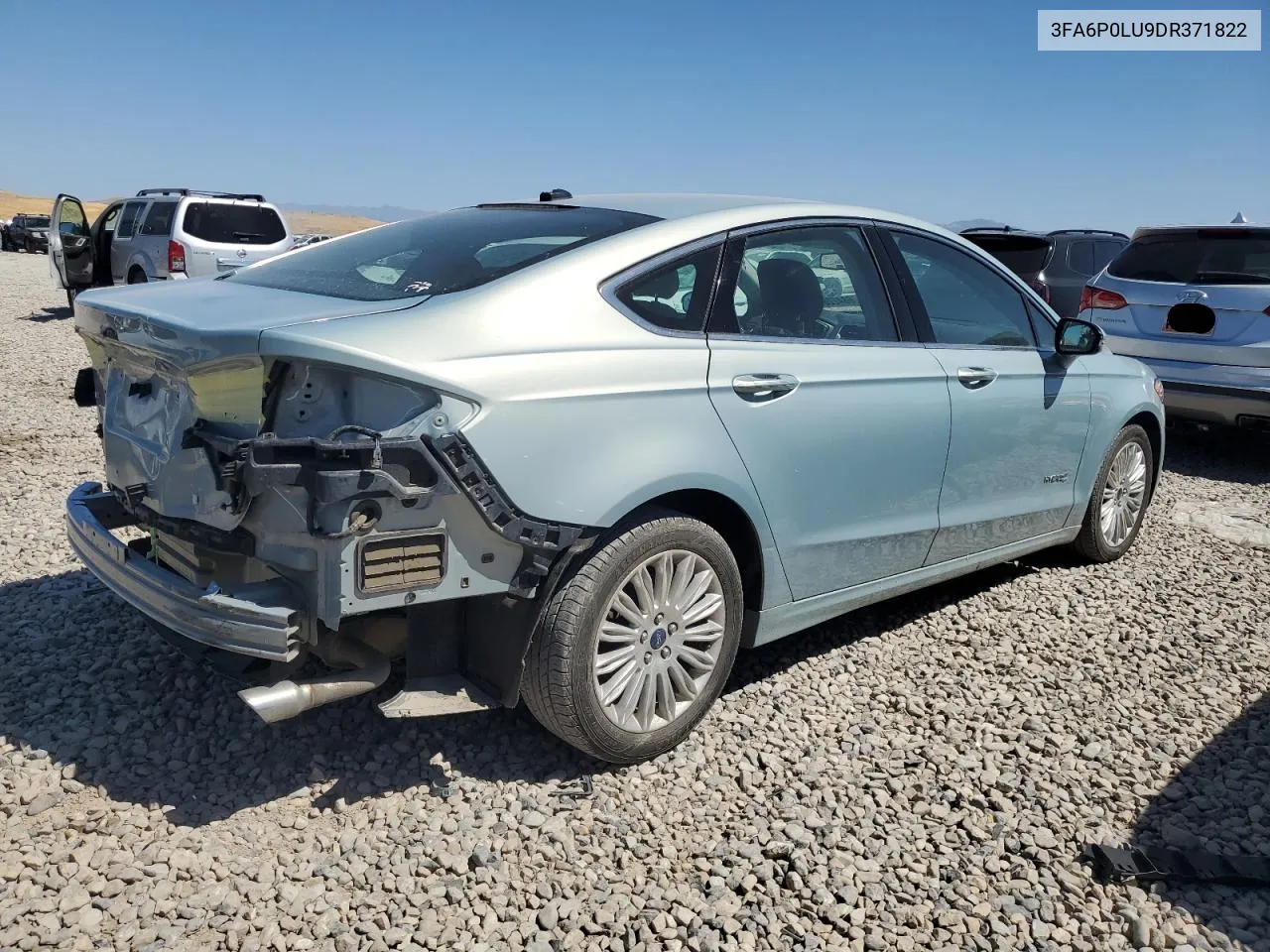 2013 Ford Fusion Se Hybrid VIN: 3FA6P0LU9DR371822 Lot: 68422874