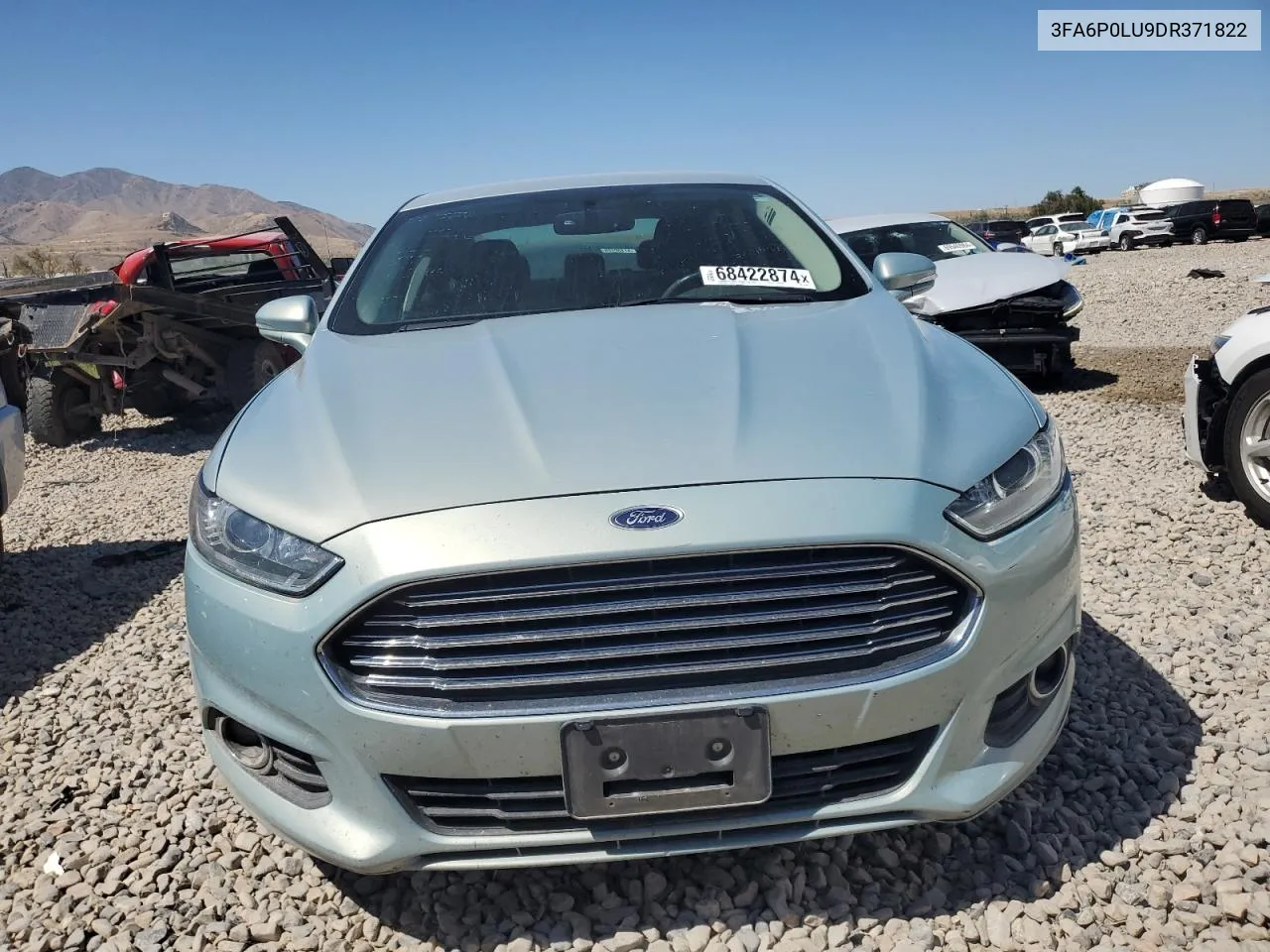 2013 Ford Fusion Se Hybrid VIN: 3FA6P0LU9DR371822 Lot: 68422874