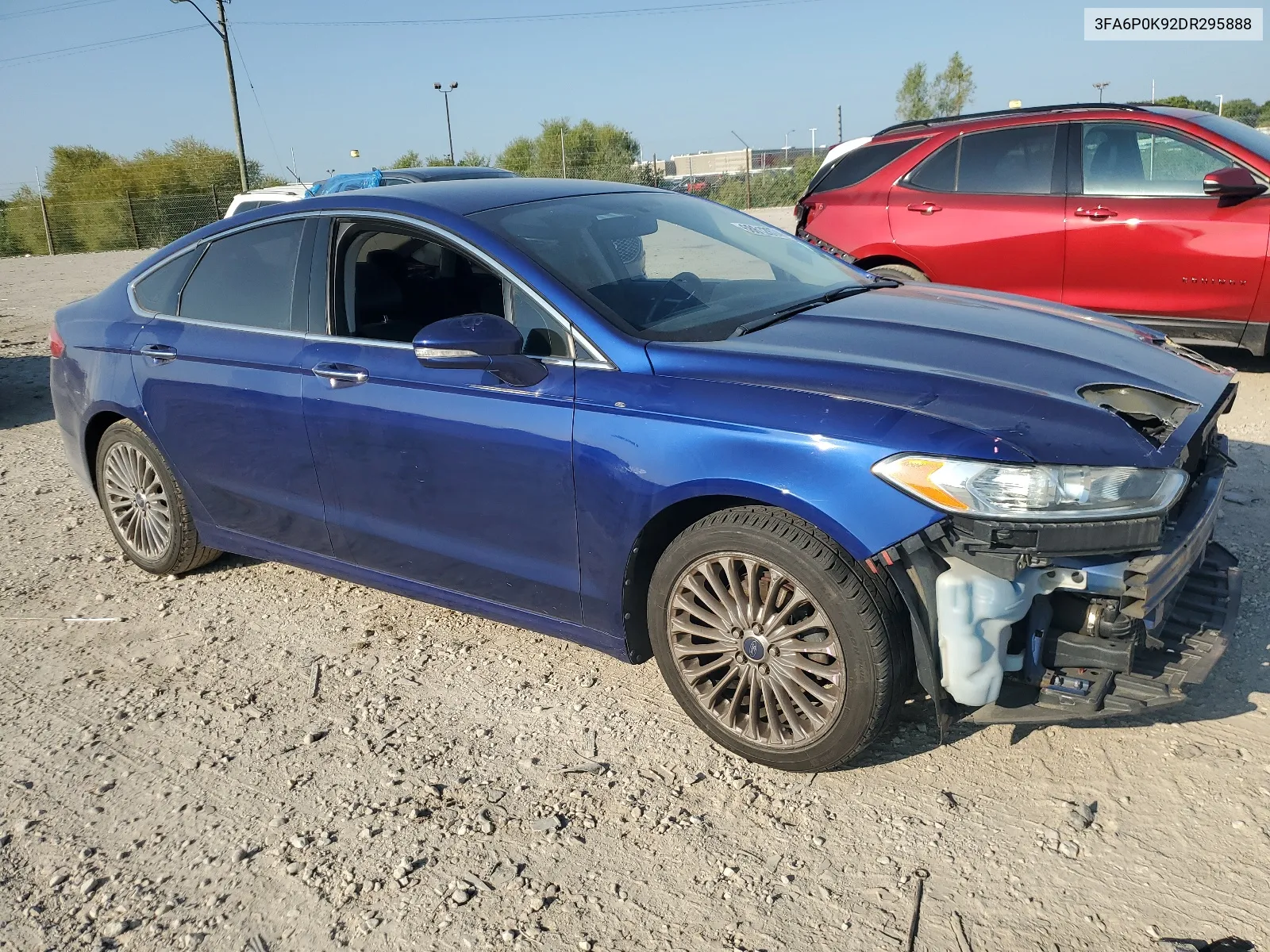 2013 Ford Fusion Titanium VIN: 3FA6P0K92DR295888 Lot: 68612674