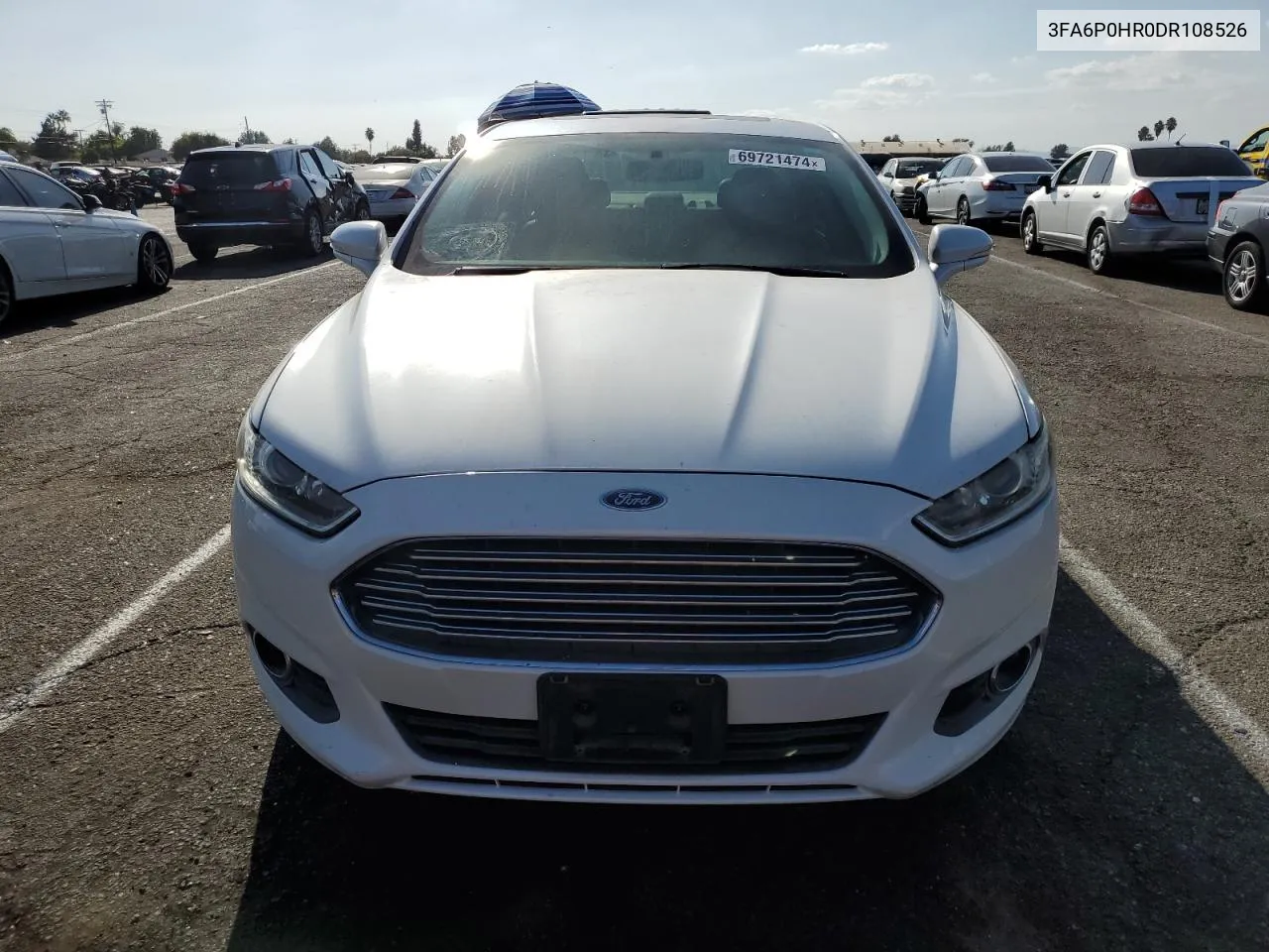 2013 Ford Fusion Se VIN: 3FA6P0HR0DR108526 Lot: 69721474