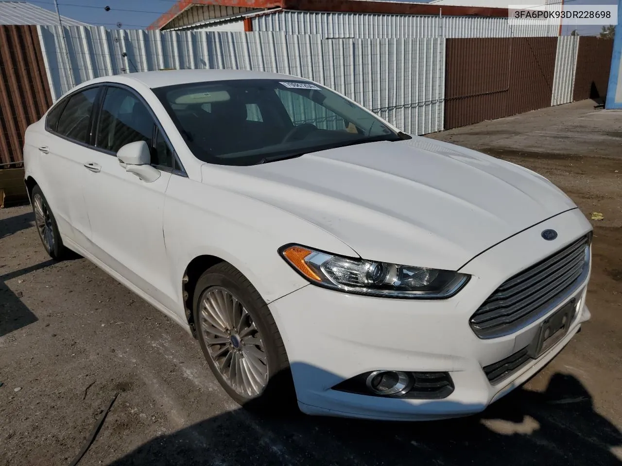 2013 Ford Fusion Titanium VIN: 3FA6P0K93DR228698 Lot: 70087204