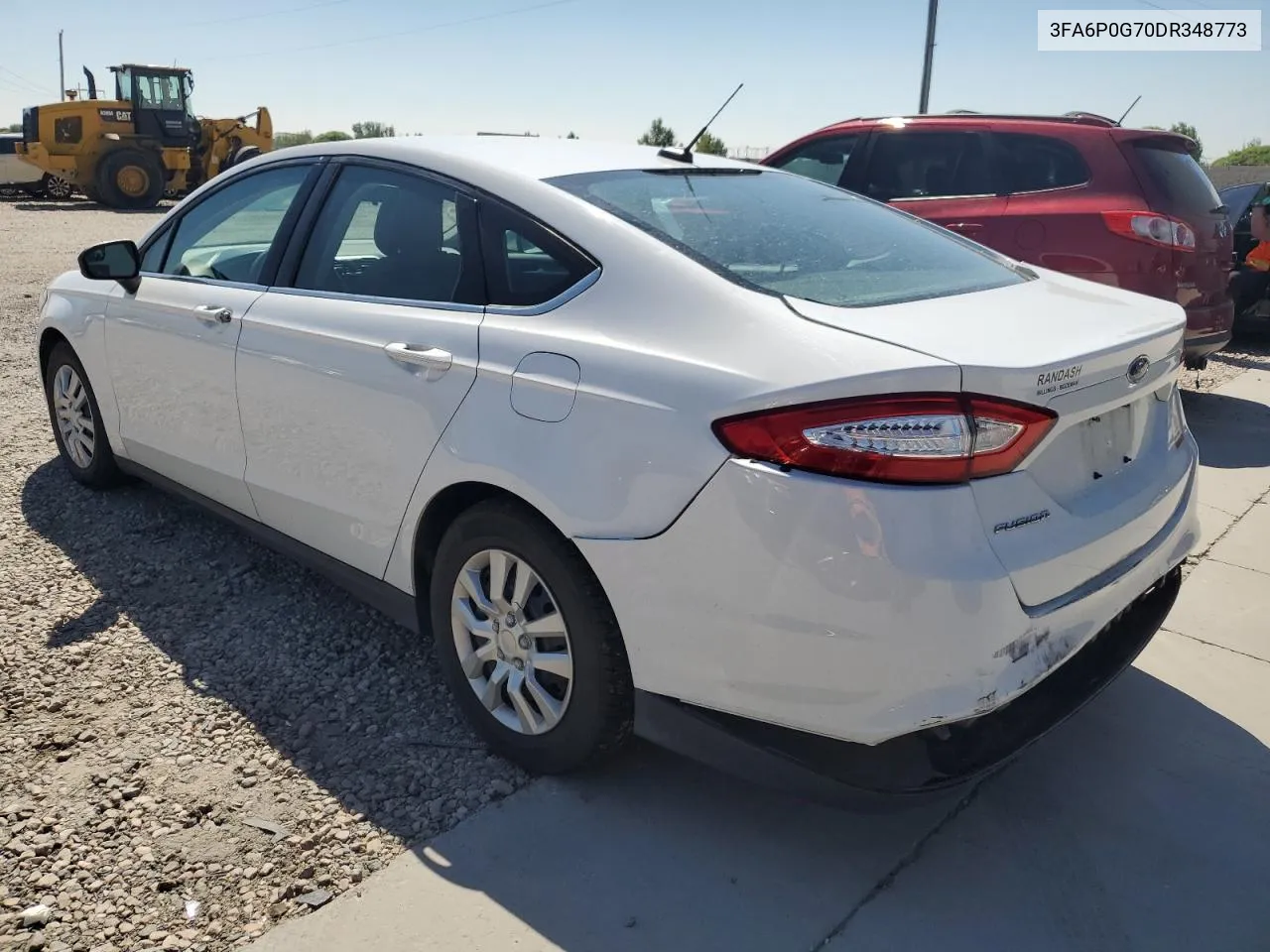 2013 Ford Fusion S VIN: 3FA6P0G70DR348773 Lot: 70466084