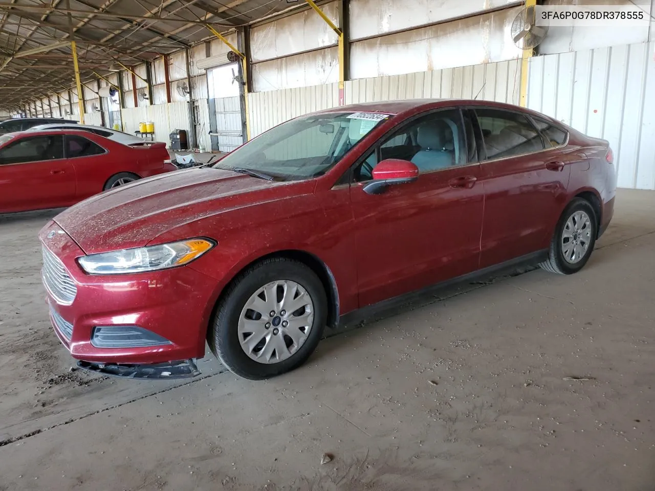 2013 Ford Fusion S VIN: 3FA6P0G78DR378555 Lot: 70522634