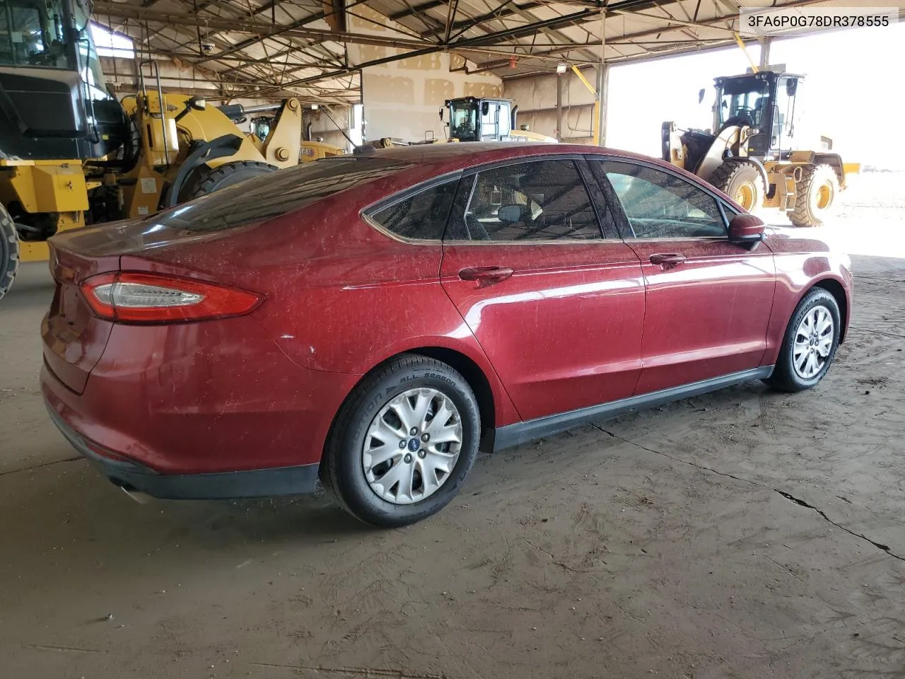 3FA6P0G78DR378555 2013 Ford Fusion S