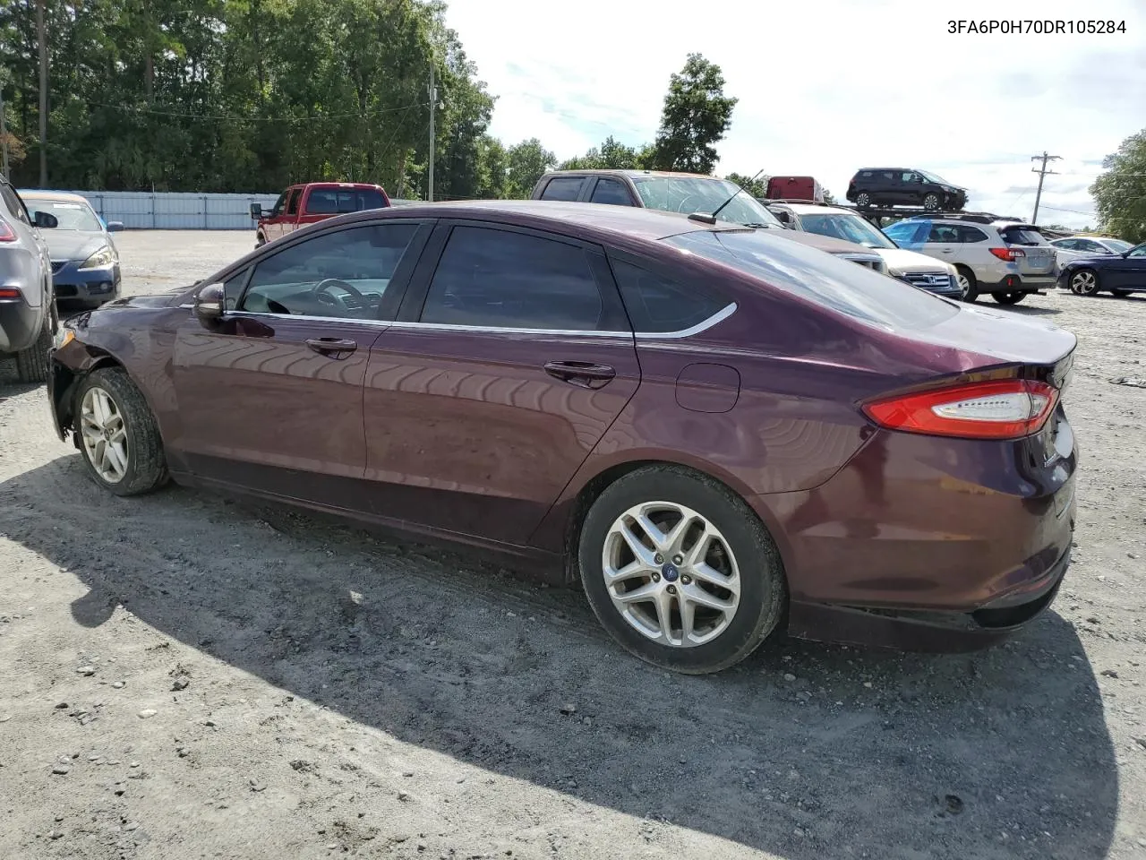 2013 Ford Fusion Se VIN: 3FA6P0H70DR105284 Lot: 70684254