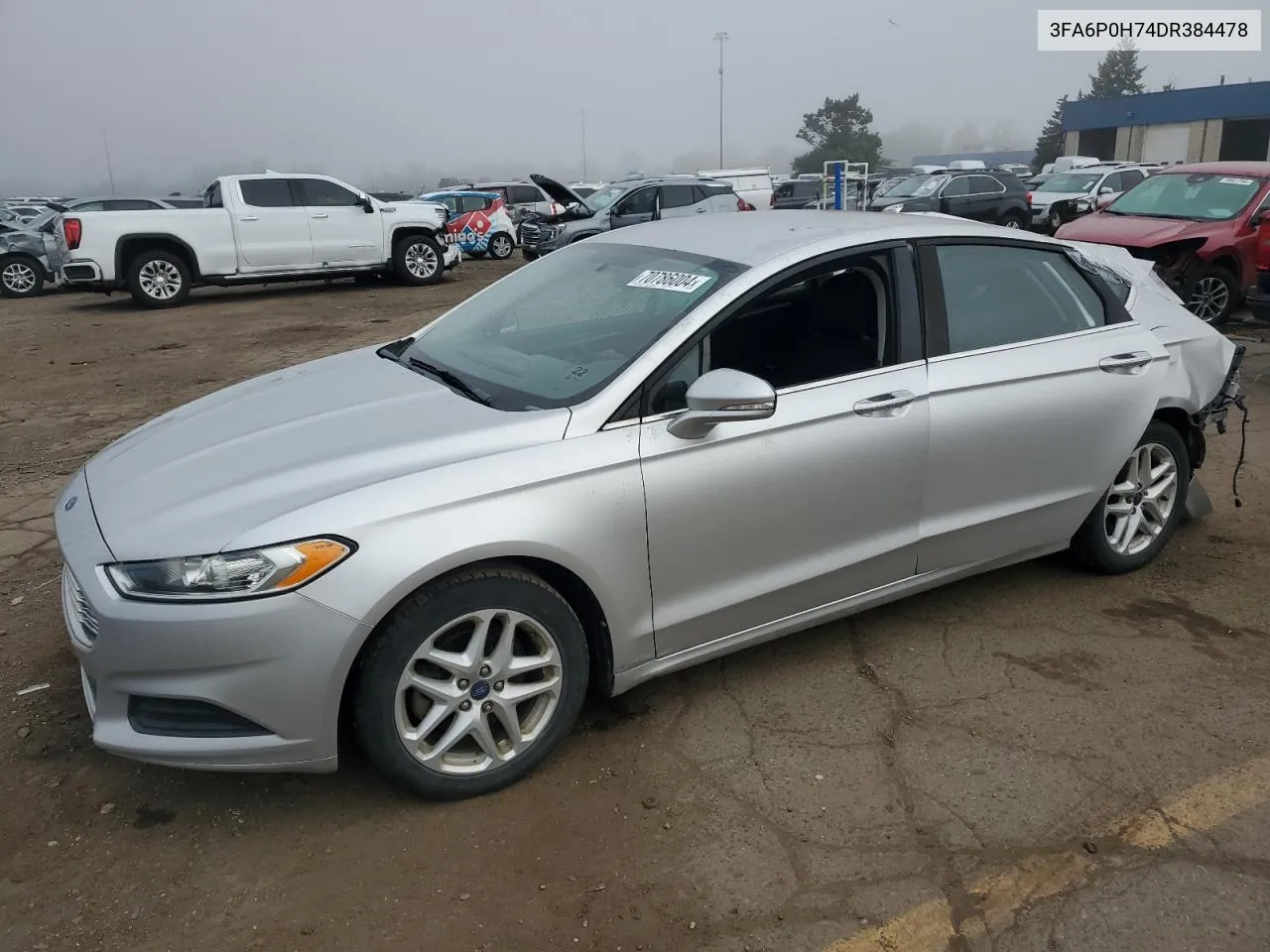 2013 Ford Fusion Se VIN: 3FA6P0H74DR384478 Lot: 70786004