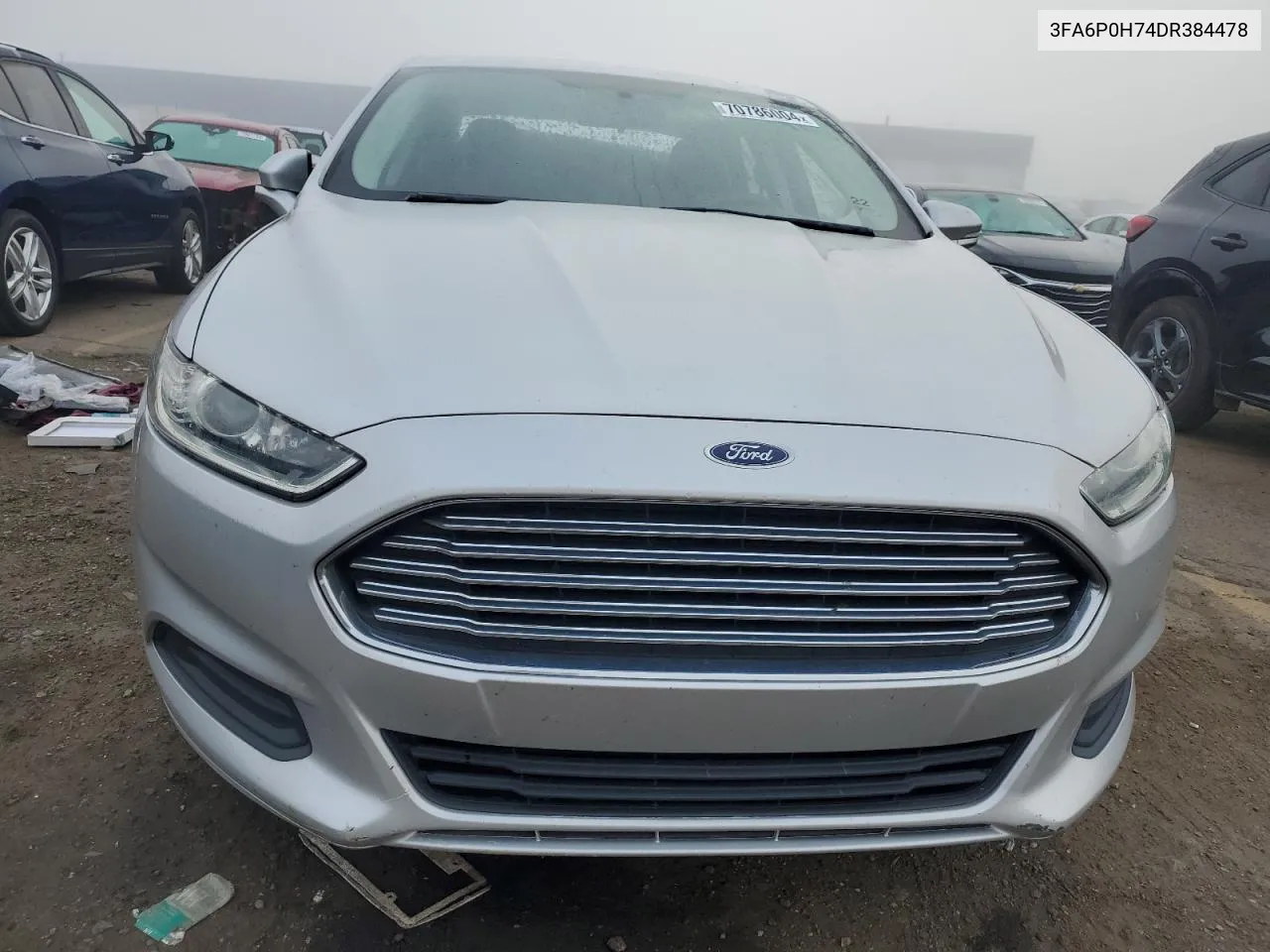 2013 Ford Fusion Se VIN: 3FA6P0H74DR384478 Lot: 70786004