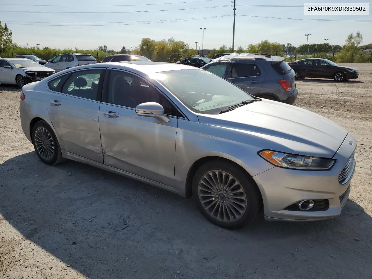 2013 Ford Fusion Titanium VIN: 3FA6P0K9XDR330502 Lot: 70823744