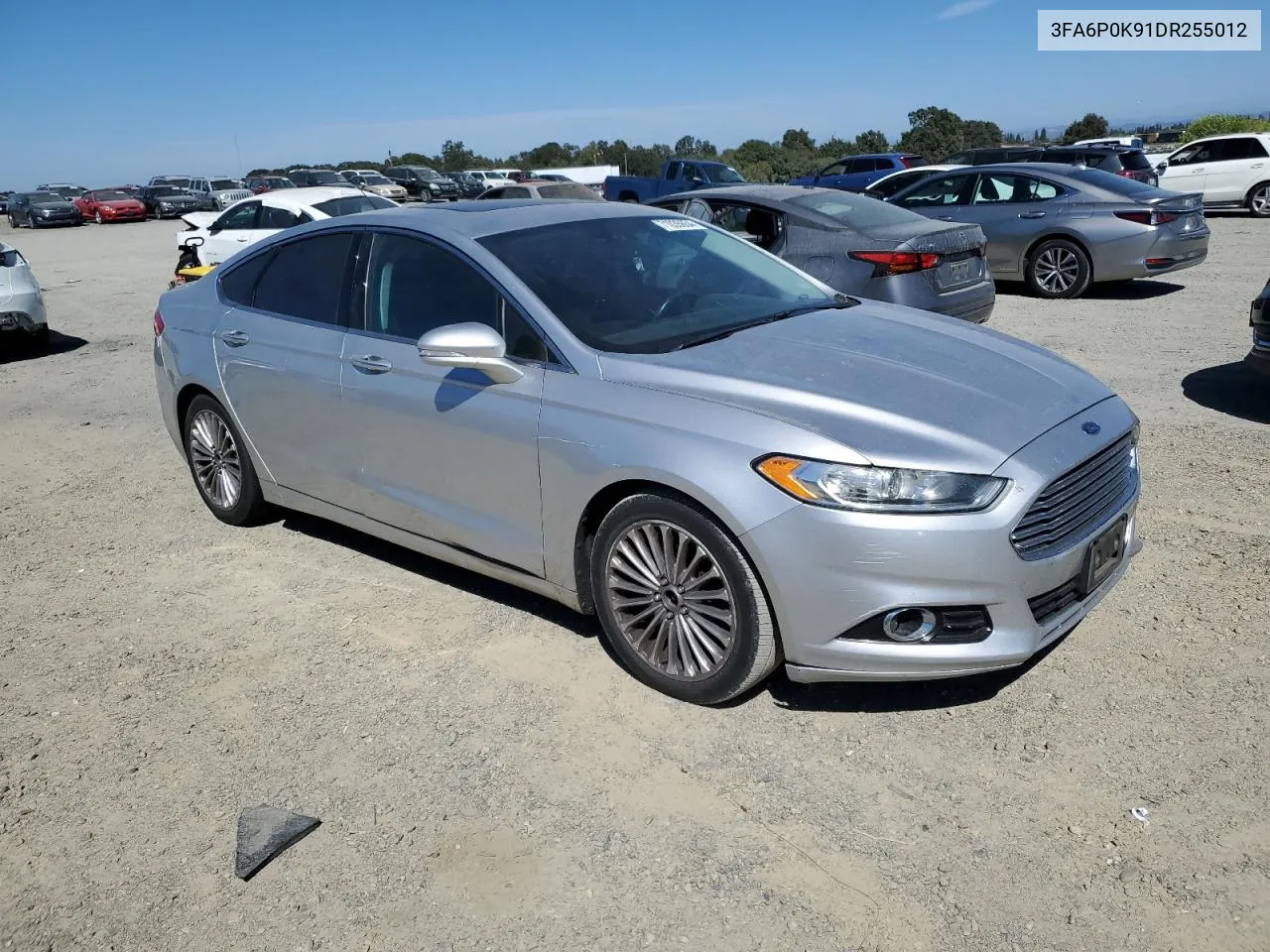 2013 Ford Fusion Titanium VIN: 3FA6P0K91DR255012 Lot: 71035654