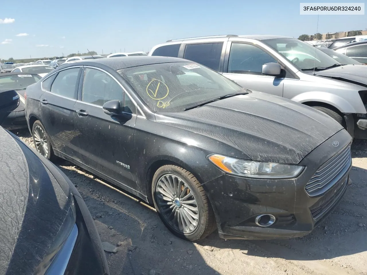 2013 Ford Fusion Titanium Hev VIN: 3FA6P0RU6DR324240 Lot: 71261964