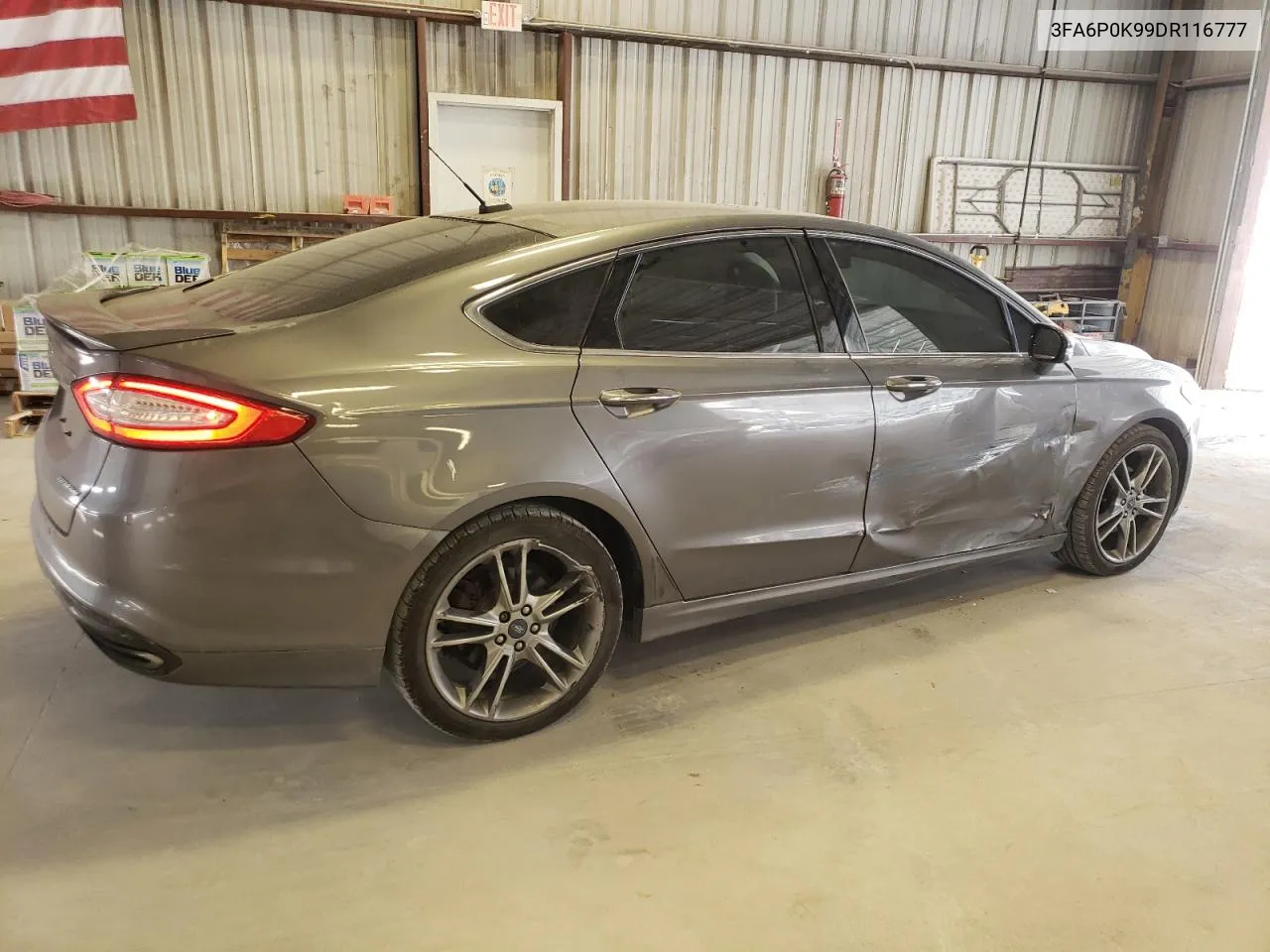 2013 Ford Fusion Titanium VIN: 3FA6P0K99DR116777 Lot: 71262374