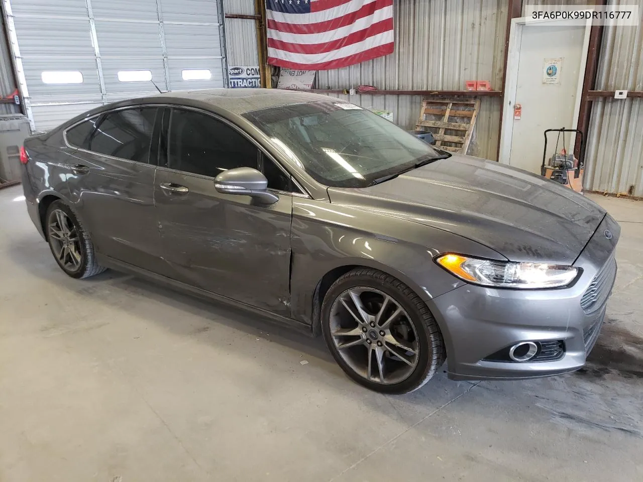 2013 Ford Fusion Titanium VIN: 3FA6P0K99DR116777 Lot: 71262374