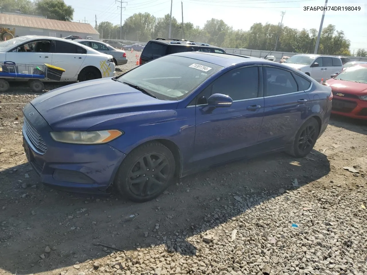 2013 Ford Fusion Se VIN: 3FA6P0H74DR198049 Lot: 71381794