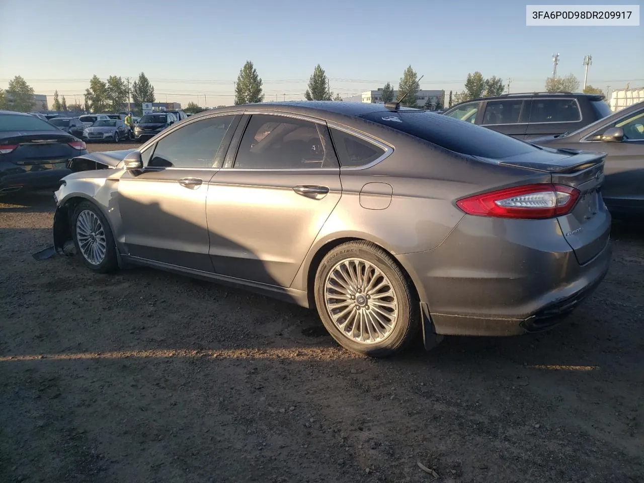 2013 Ford Fusion Titanium VIN: 3FA6P0D98DR209917 Lot: 71451834