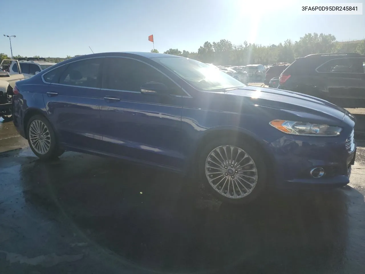 2013 Ford Fusion Titanium VIN: 3FA6P0D95DR245841 Lot: 71834874