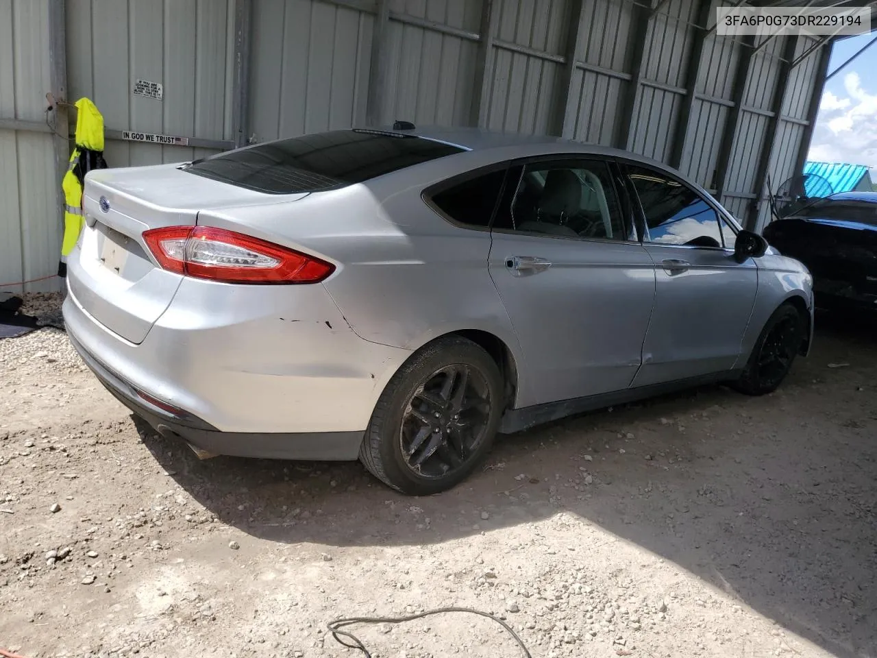 2013 Ford Fusion S VIN: 3FA6P0G73DR229194 Lot: 72071614