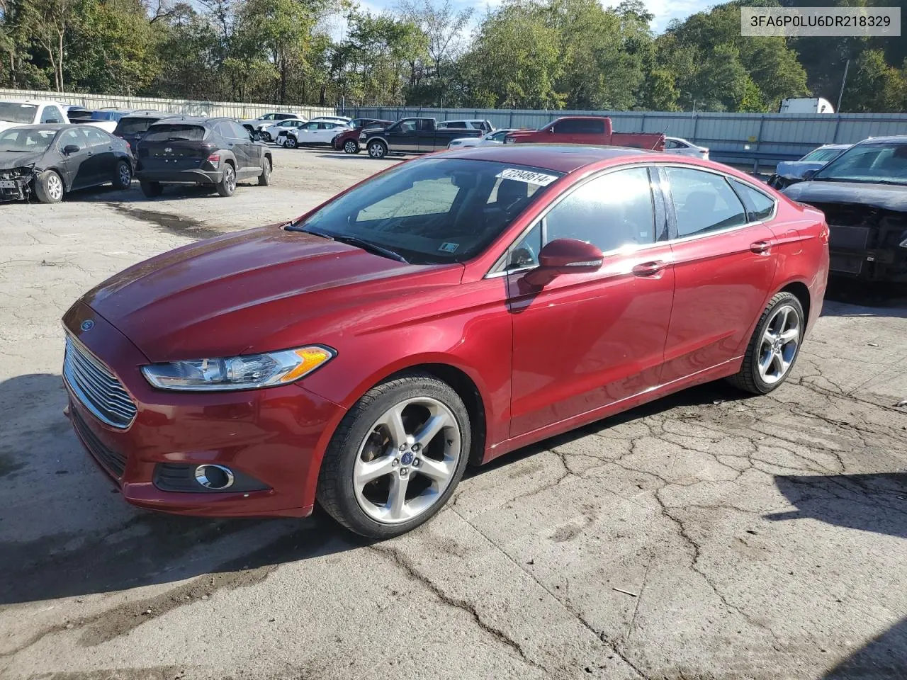 2013 Ford Fusion Se Hybrid VIN: 3FA6P0LU6DR218329 Lot: 72348614