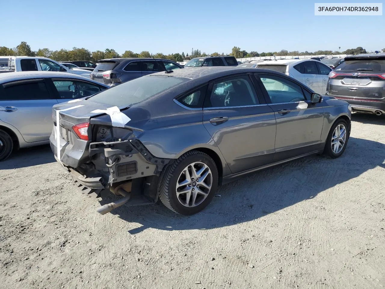 2013 Ford Fusion Se VIN: 3FA6P0H74DR362948 Lot: 73807884