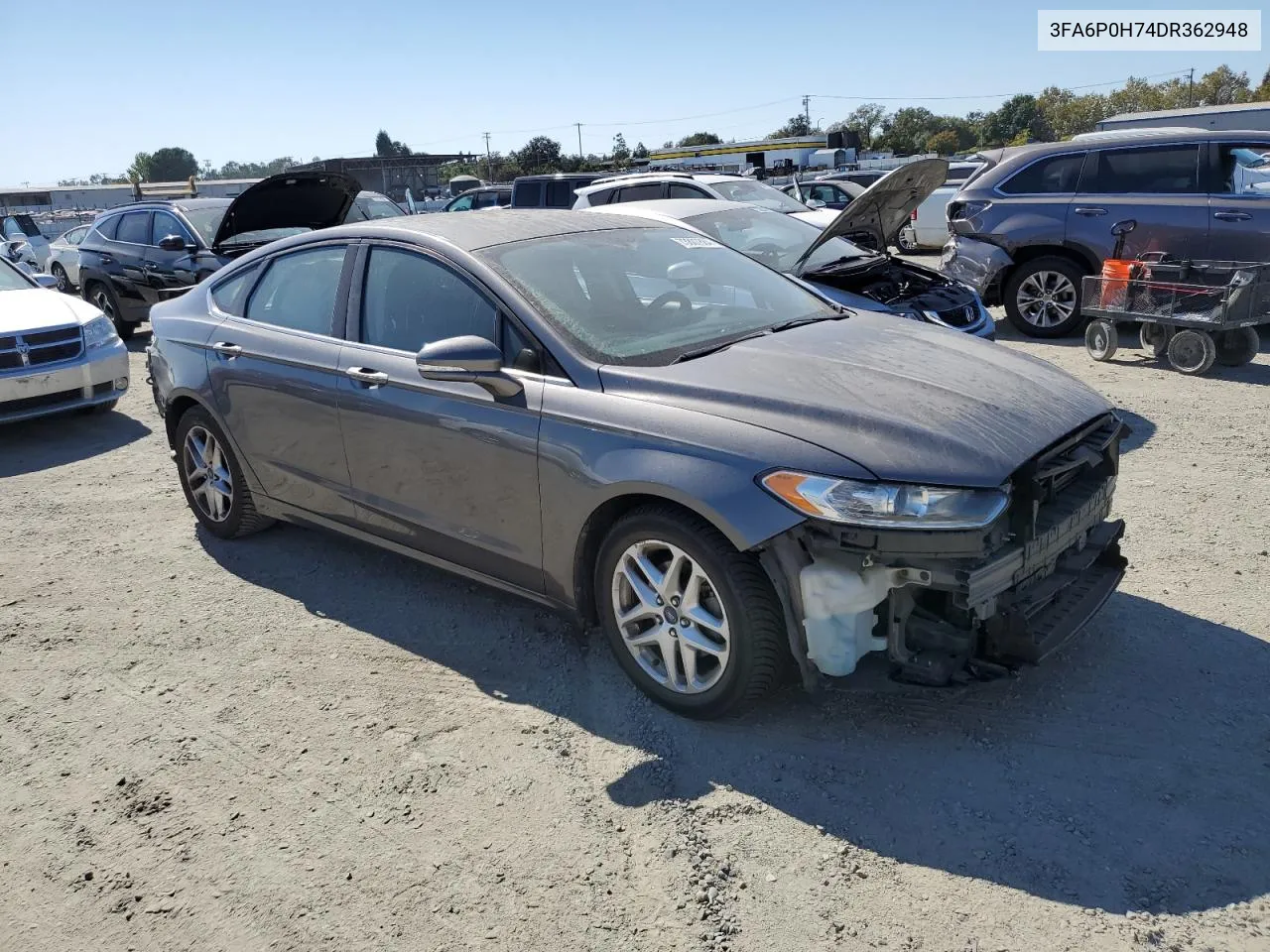 2013 Ford Fusion Se VIN: 3FA6P0H74DR362948 Lot: 73807884