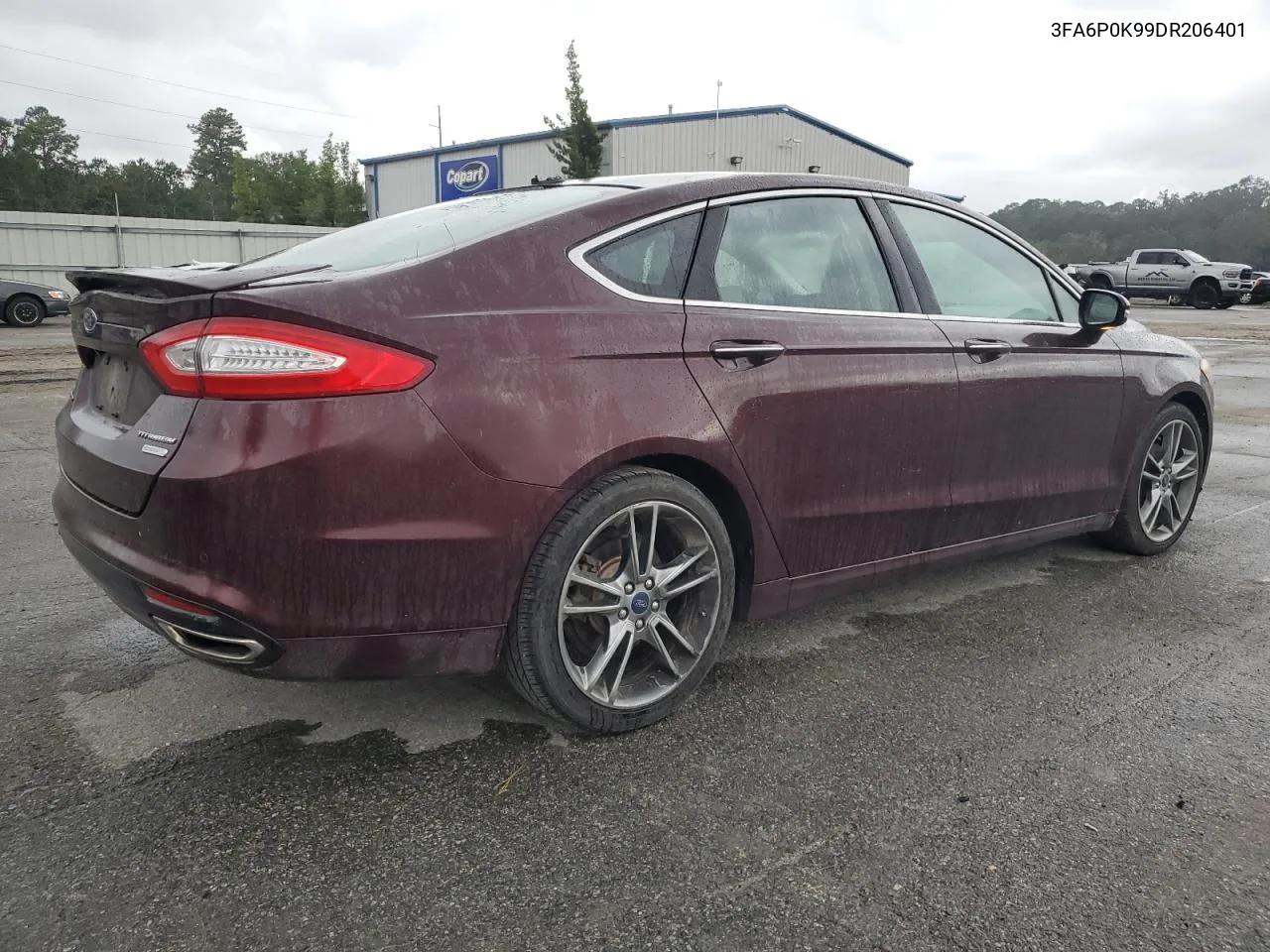 2013 Ford Fusion Titanium VIN: 3FA6P0K99DR206401 Lot: 73869034